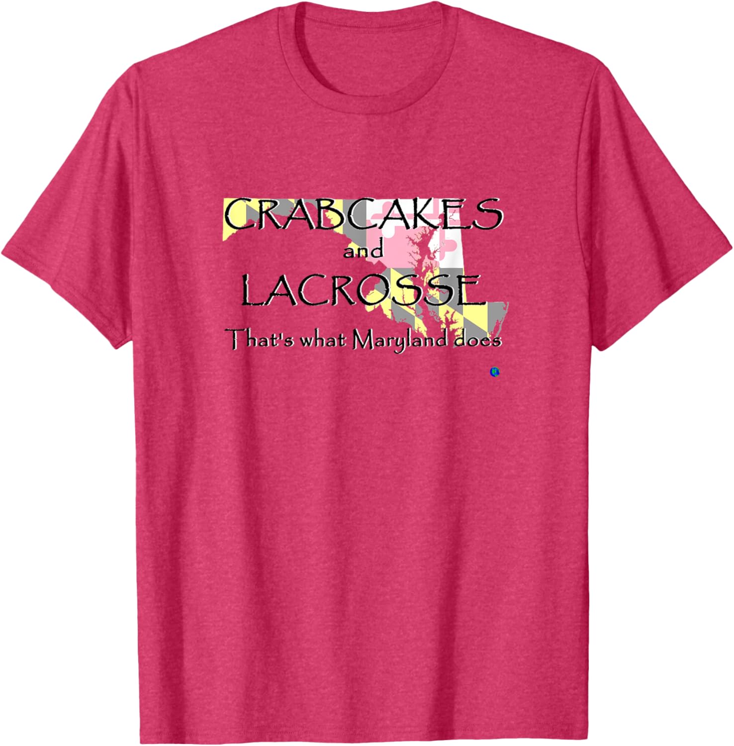Maryland Crabcakes and Lacrosse T-Shirt Fun Apparel for Sports Fans - 6