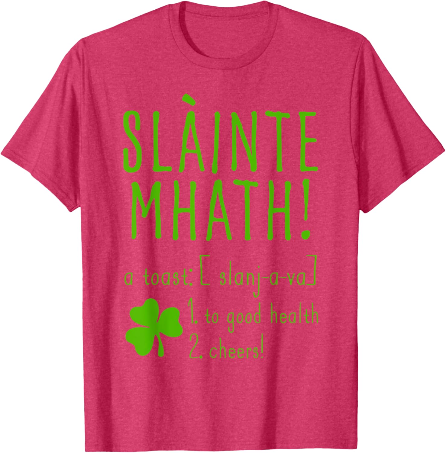 Sláinte Mhath T-Shirt for Good Health Cheers - Funny Scotland Style Top - 4