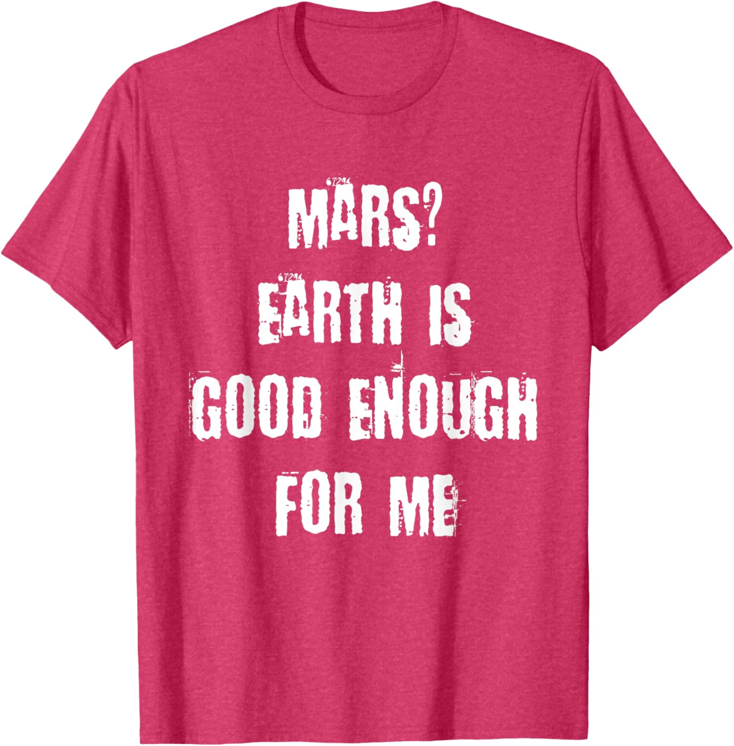 Funny Mars Earth T-Shirt for Space Lovers - Unique Casual Wear - 13