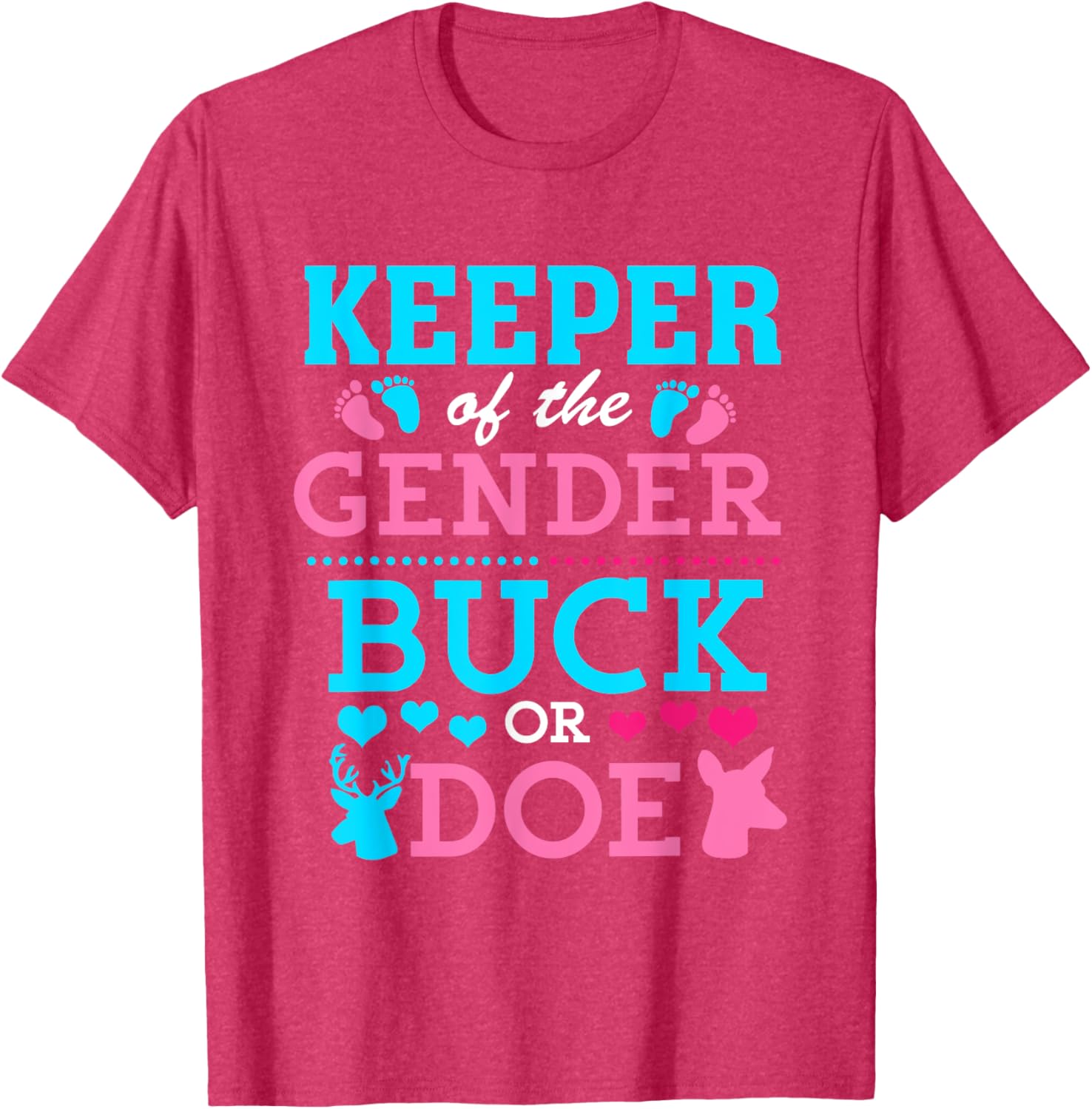 Funny Buck or Doe Gender Reveal T-Shirt for Baby Shower Celebrations - 27