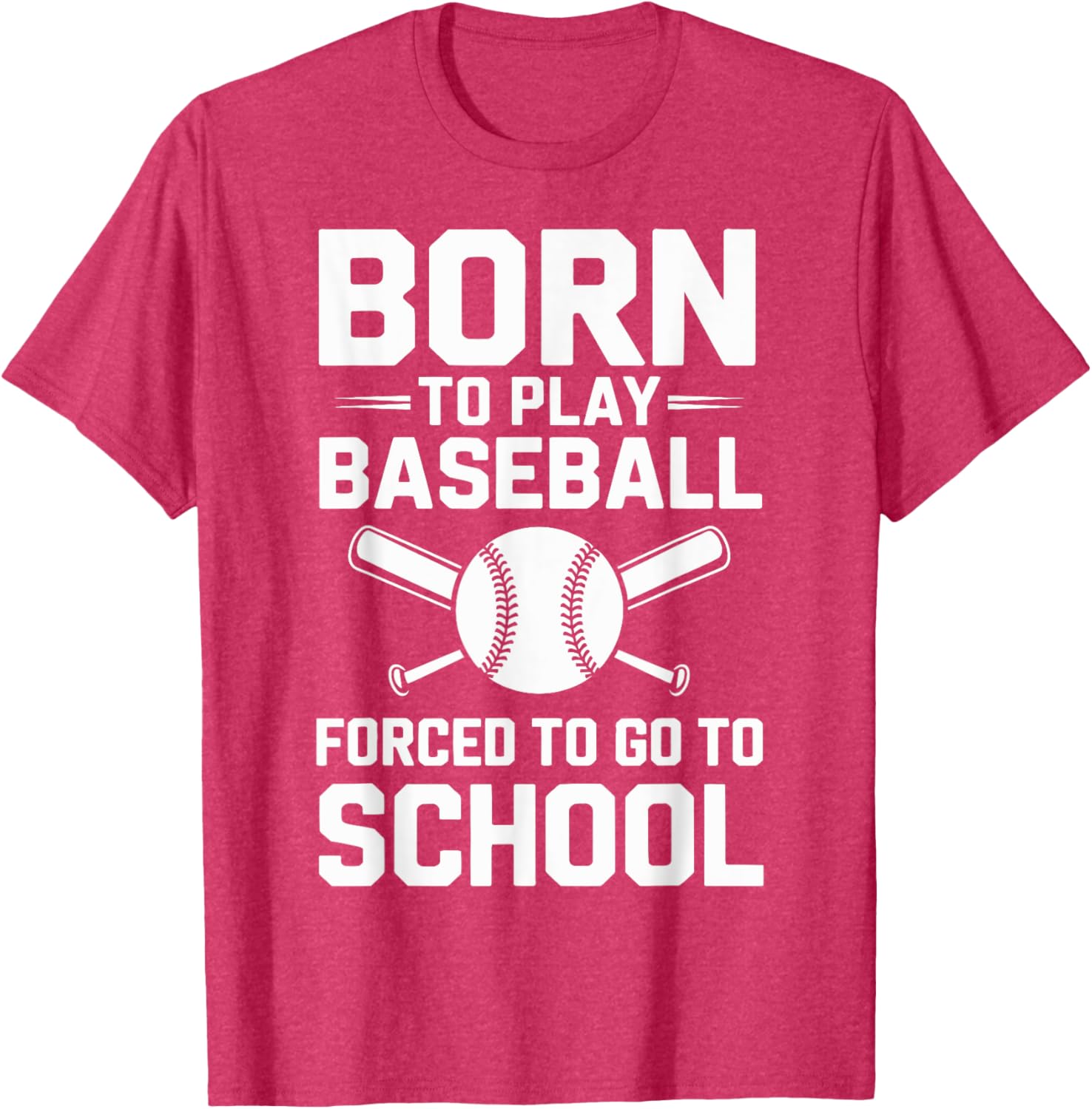 Born to Play Baseball T-Shirt Perfect for Young Athletes in School - 1