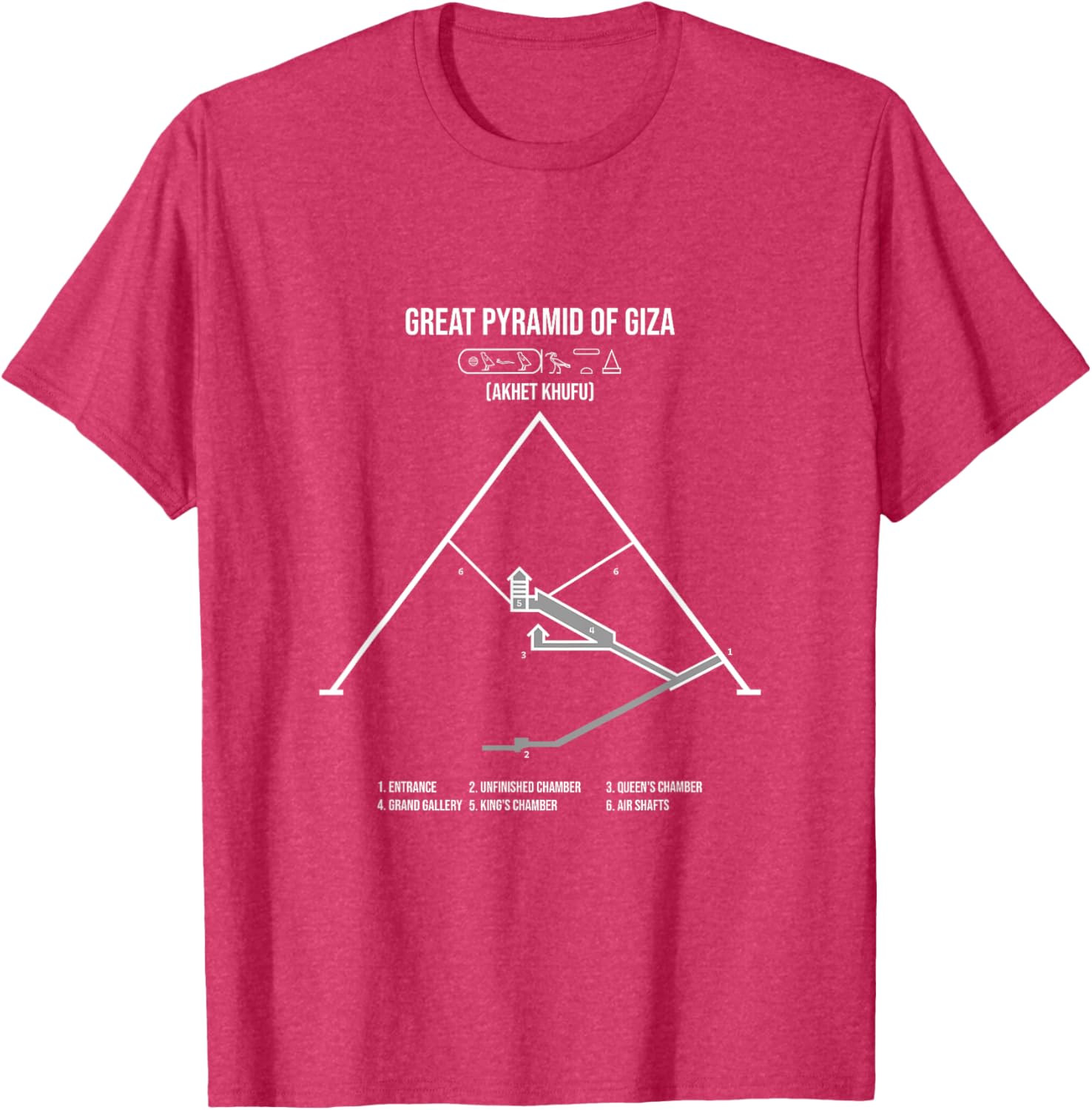 Great Pyramid of Giza T-Shirt for Travel Lovers and History Buffs - 11