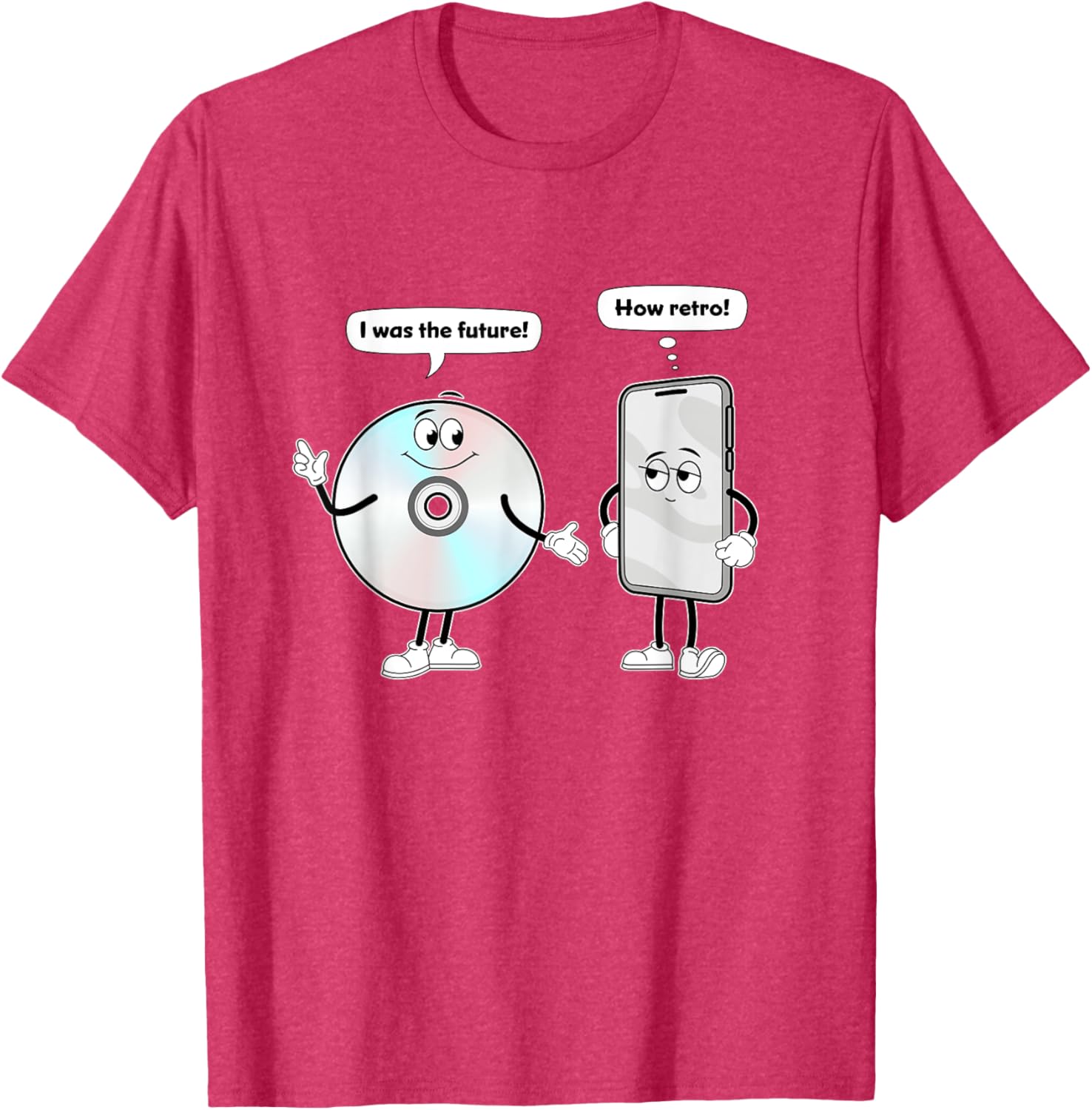 CD vs Smartphone Technology Past vs Future T-Shirt for Music Lovers - 29