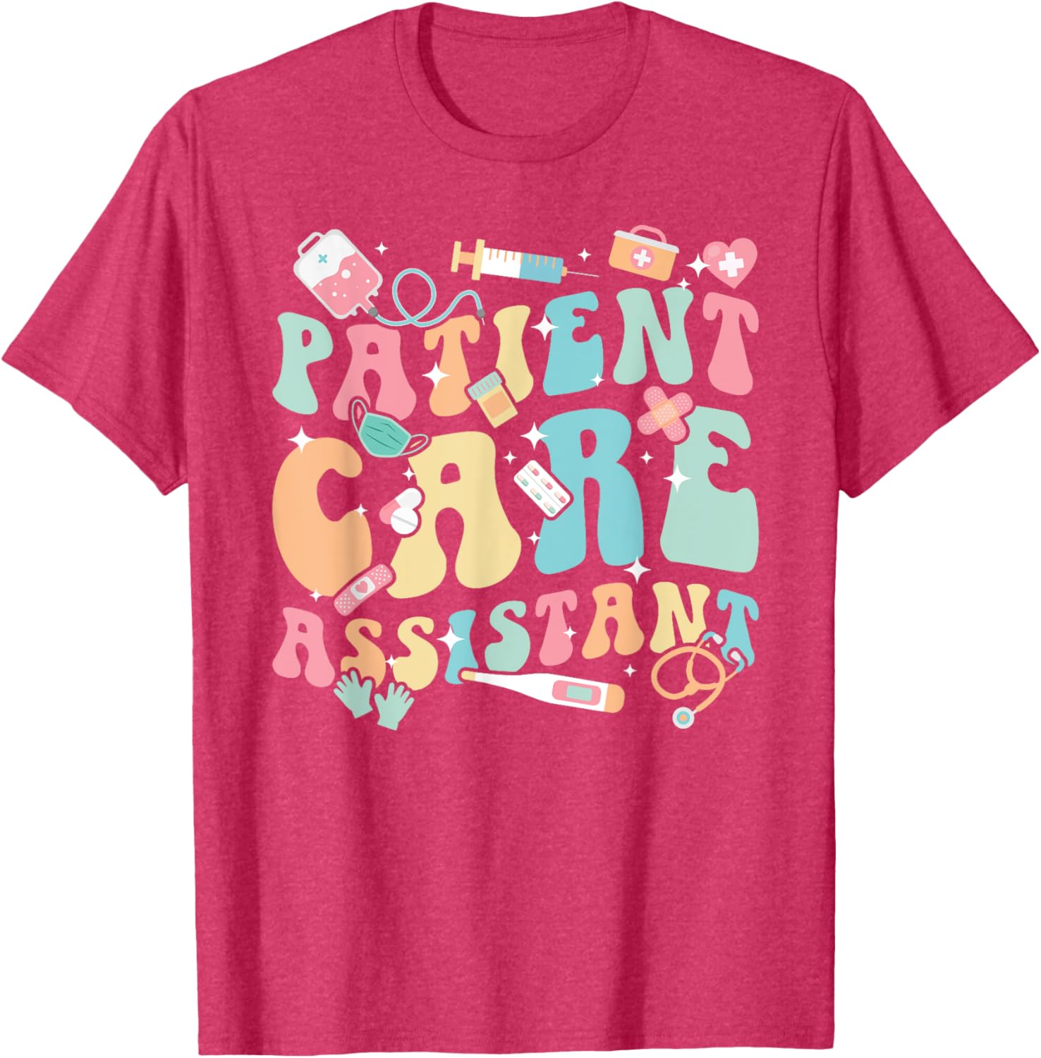 Groovy PCA Appreciation T-Shirt for Patient Care Assistants and Nurses - 14
