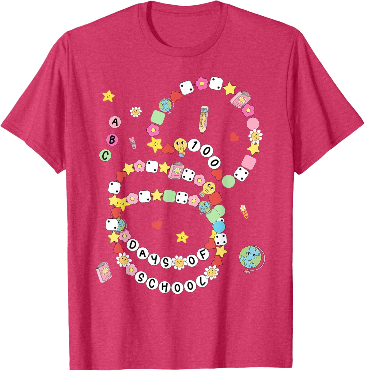 100 Days of School Bracelet and T-Shirt for Kids - Fun 100th Day Celebration - 9