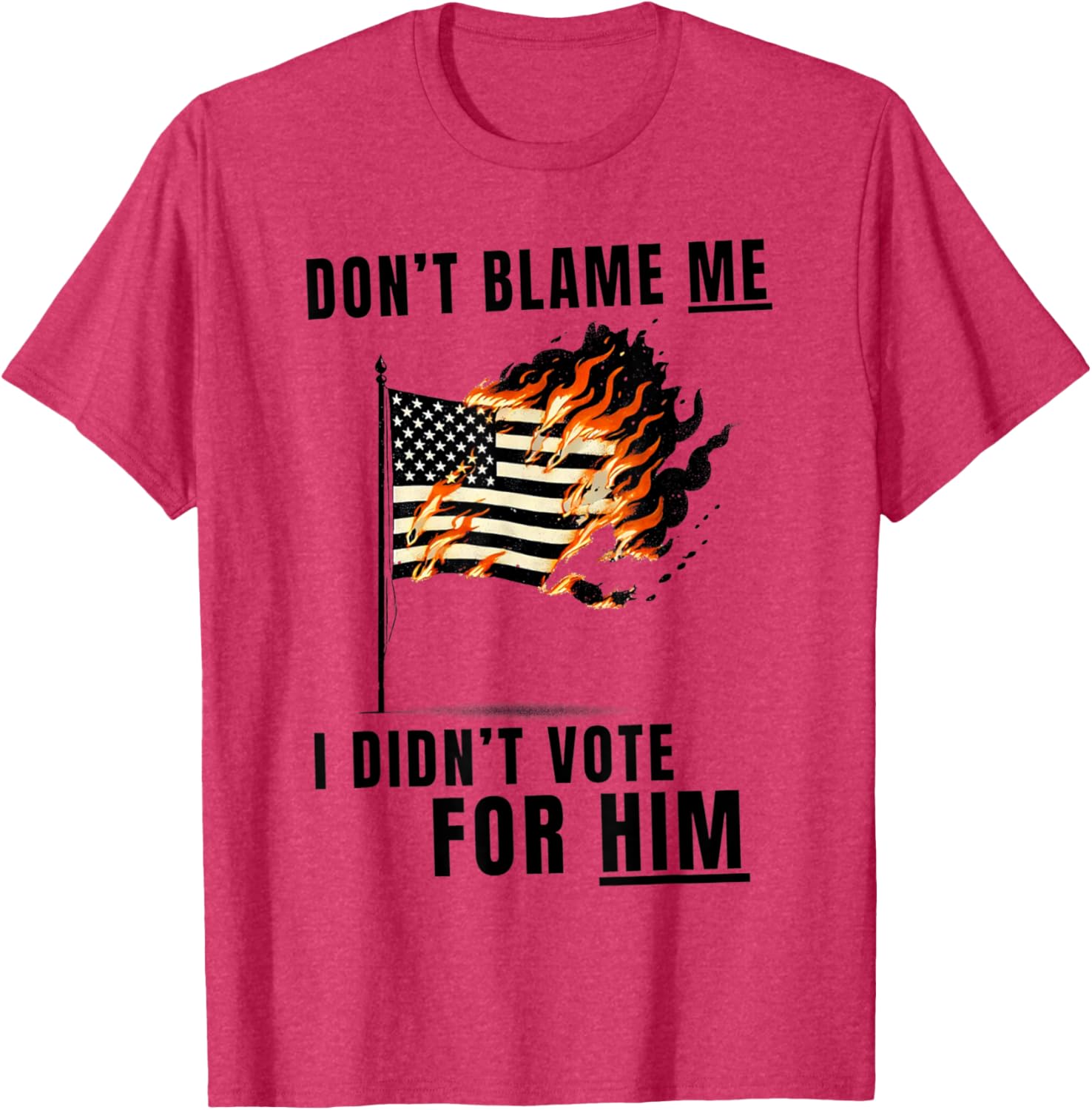 Funny Don't Blame Me I Didn't Vote For Him T-Shirt for Casual Wear - 15