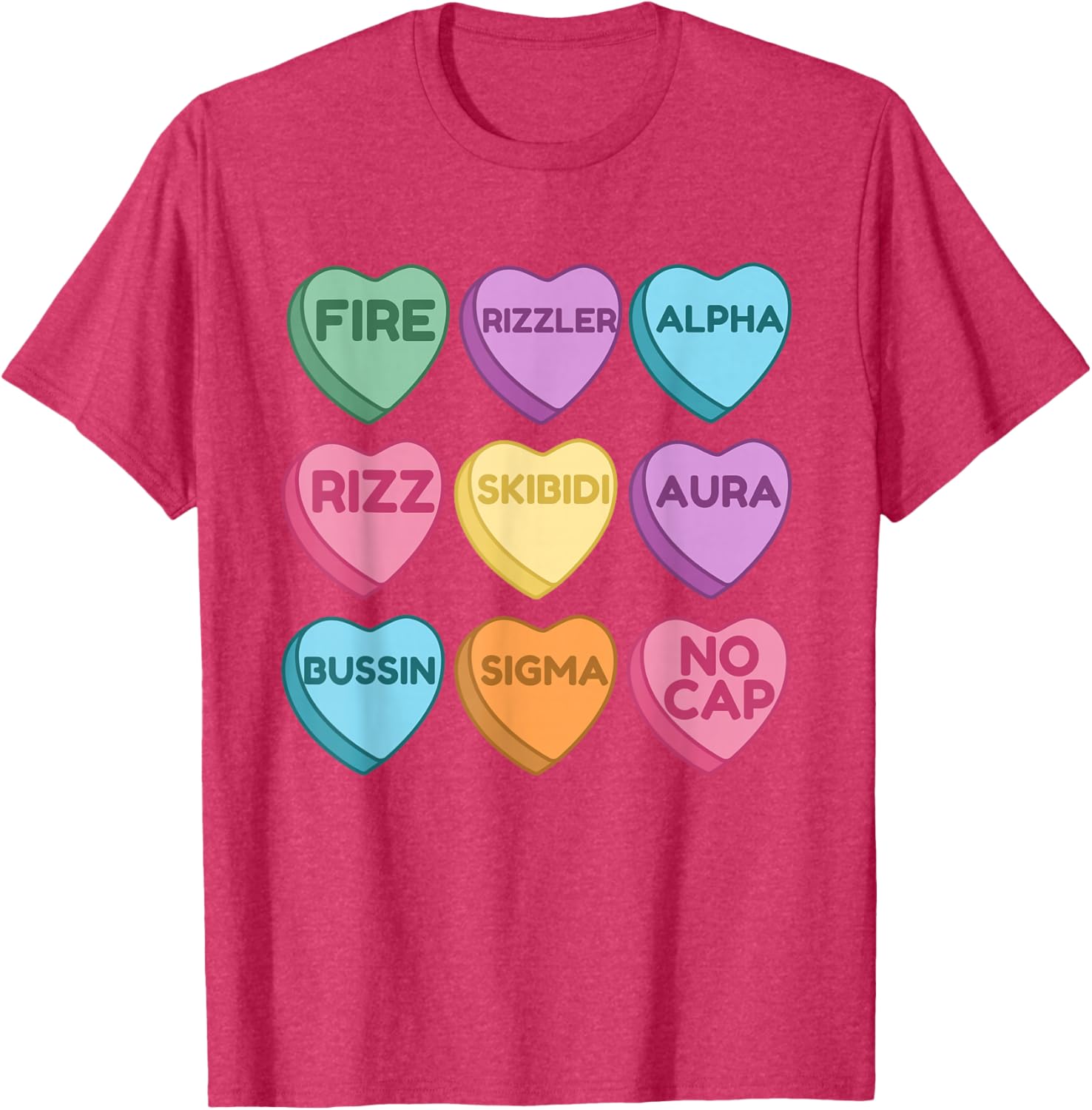 Skibidi Valentine's Day Funny Rizz T-Shirt for Trendy Love Birds - 17