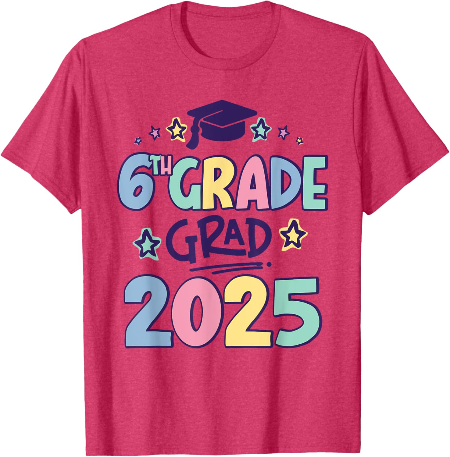 Sixth Grade 2025 Grad T-Shirt for Proud Elementary School Graduates - 3