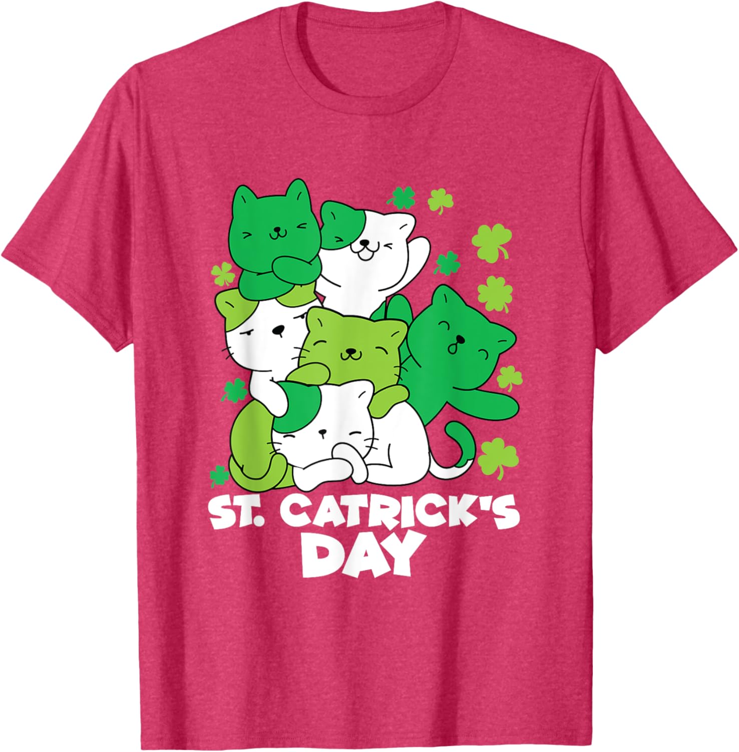 Cute Cat St. Patrick's Day Leprechaun T-Shirt for Festive Fun - 12