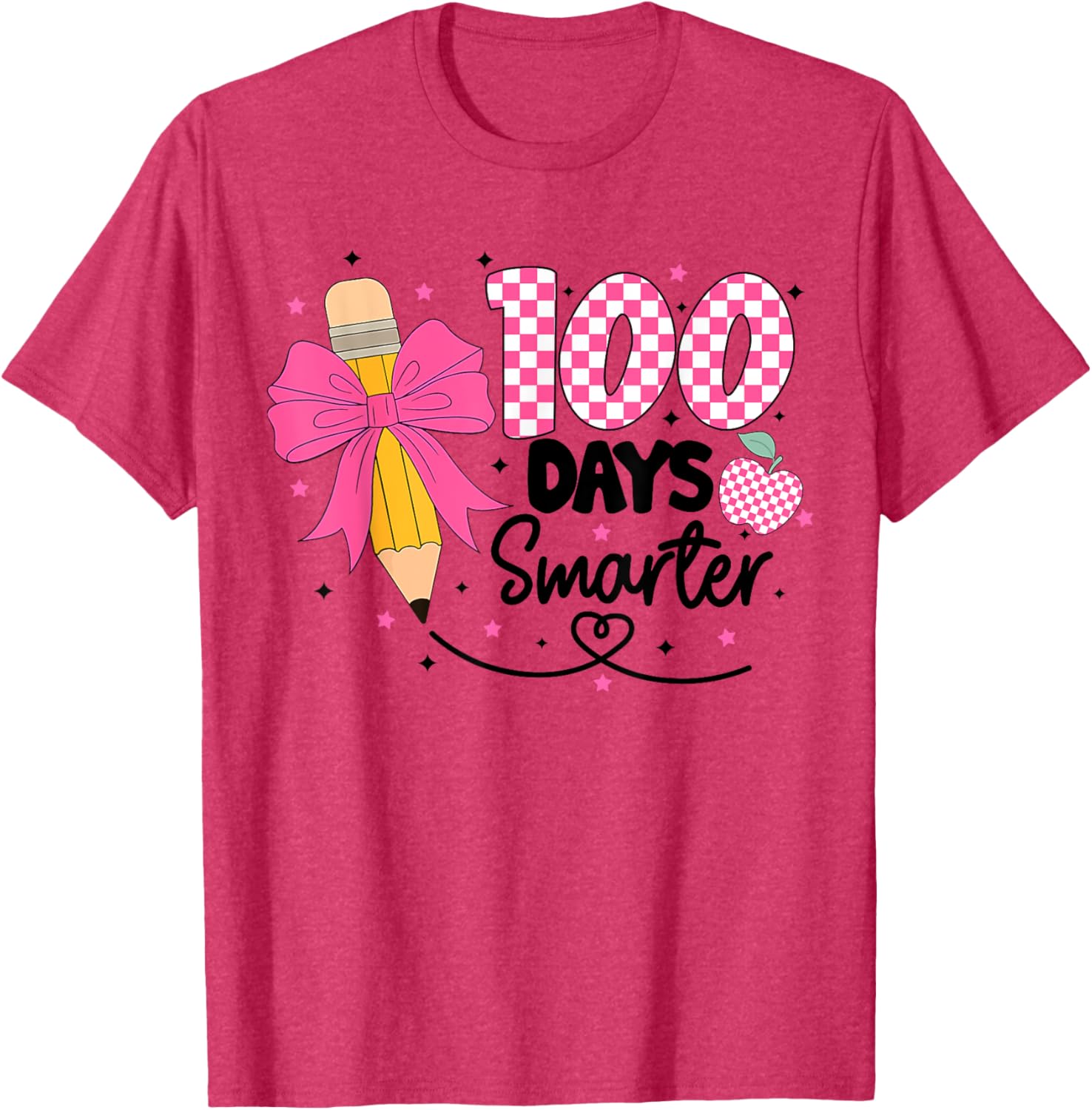 100 Days Smarter Toddlers Girls School 100th Day T-Shirt Fun Design - 10