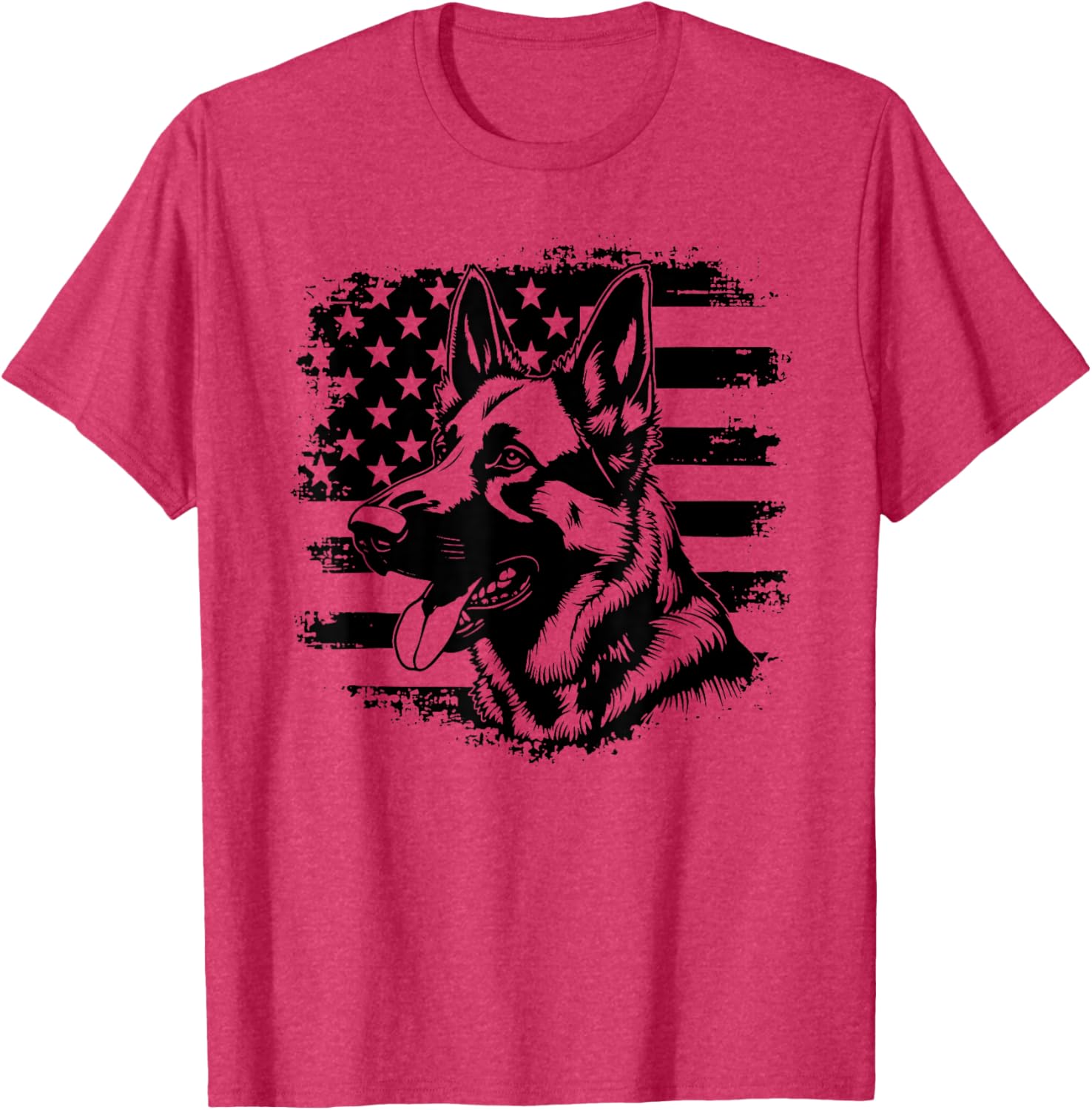 Patriotic German Shepherd USA Flag Sunglasses T-Shirt for 4th of July - 6