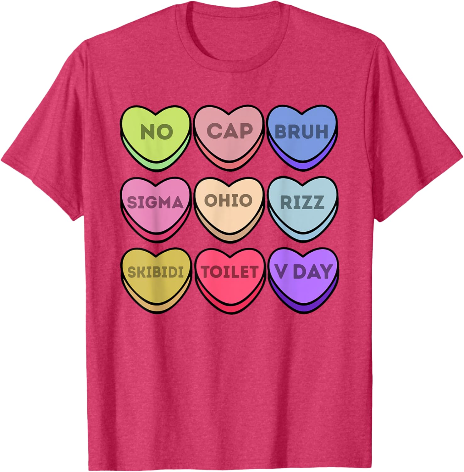Rizz Valentines Candy Heart T-Shirt for Boys Fun Sigma Style No Cap - 5