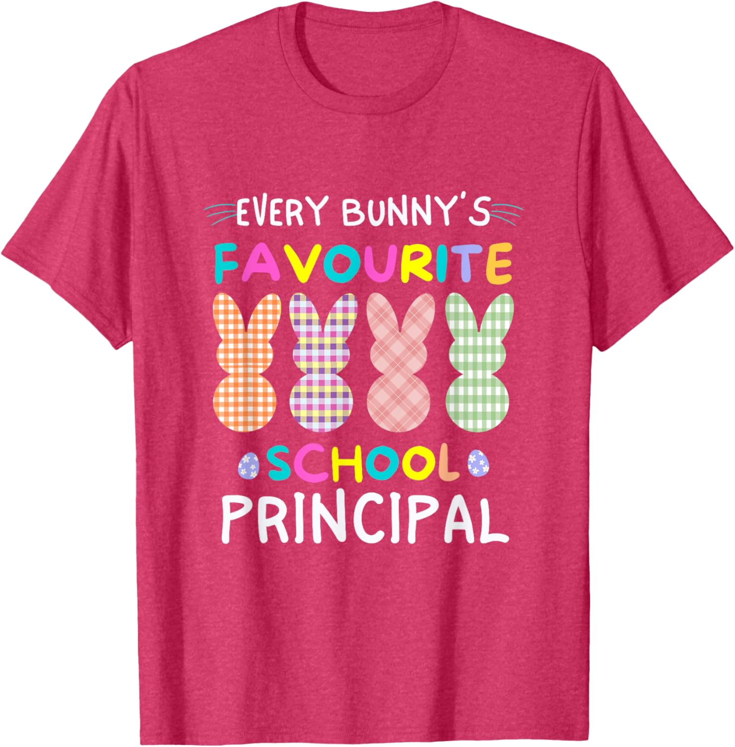 Every Bunny's Favorite Principal Easter Egg Hunt T-Shirt for Fun Celebrations - 9