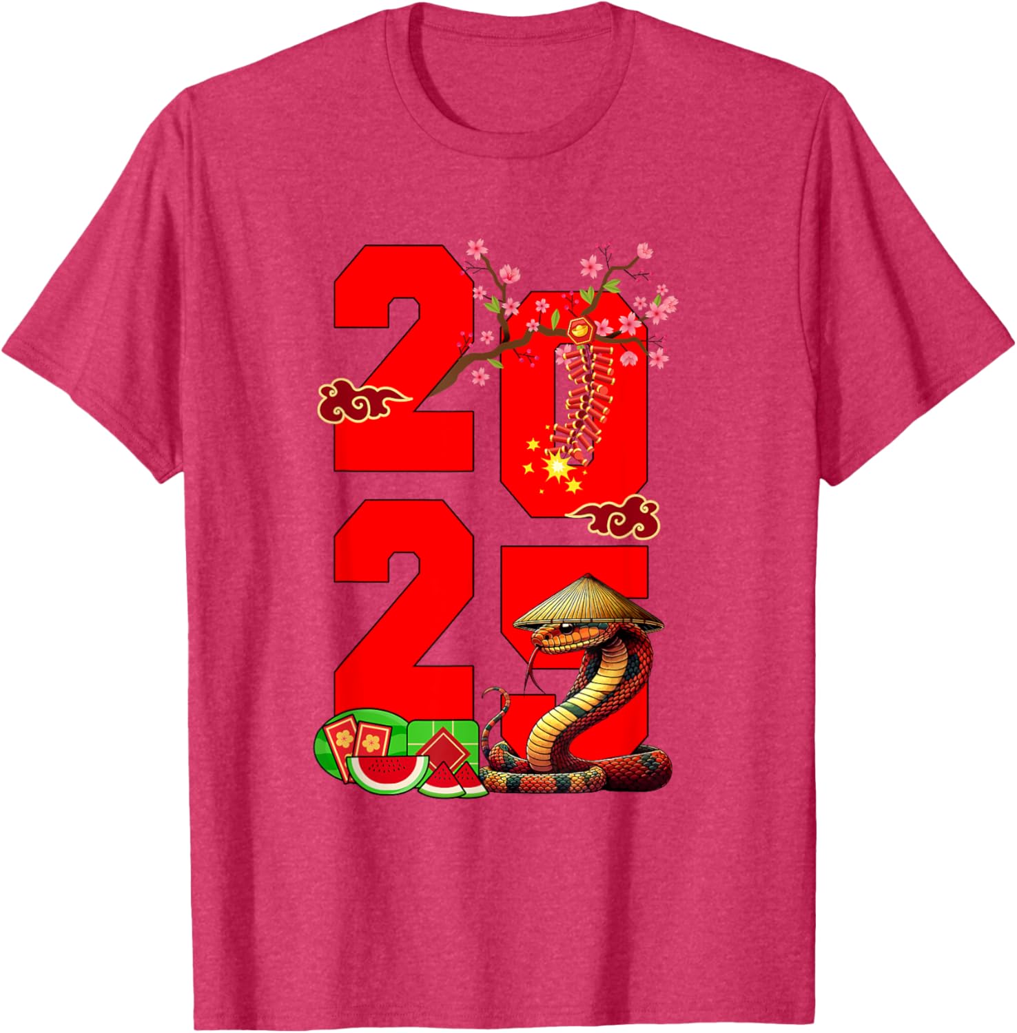 2025 Vietnamese Lunar New Year Snake Family T-Shirt for Festive Fun - 21