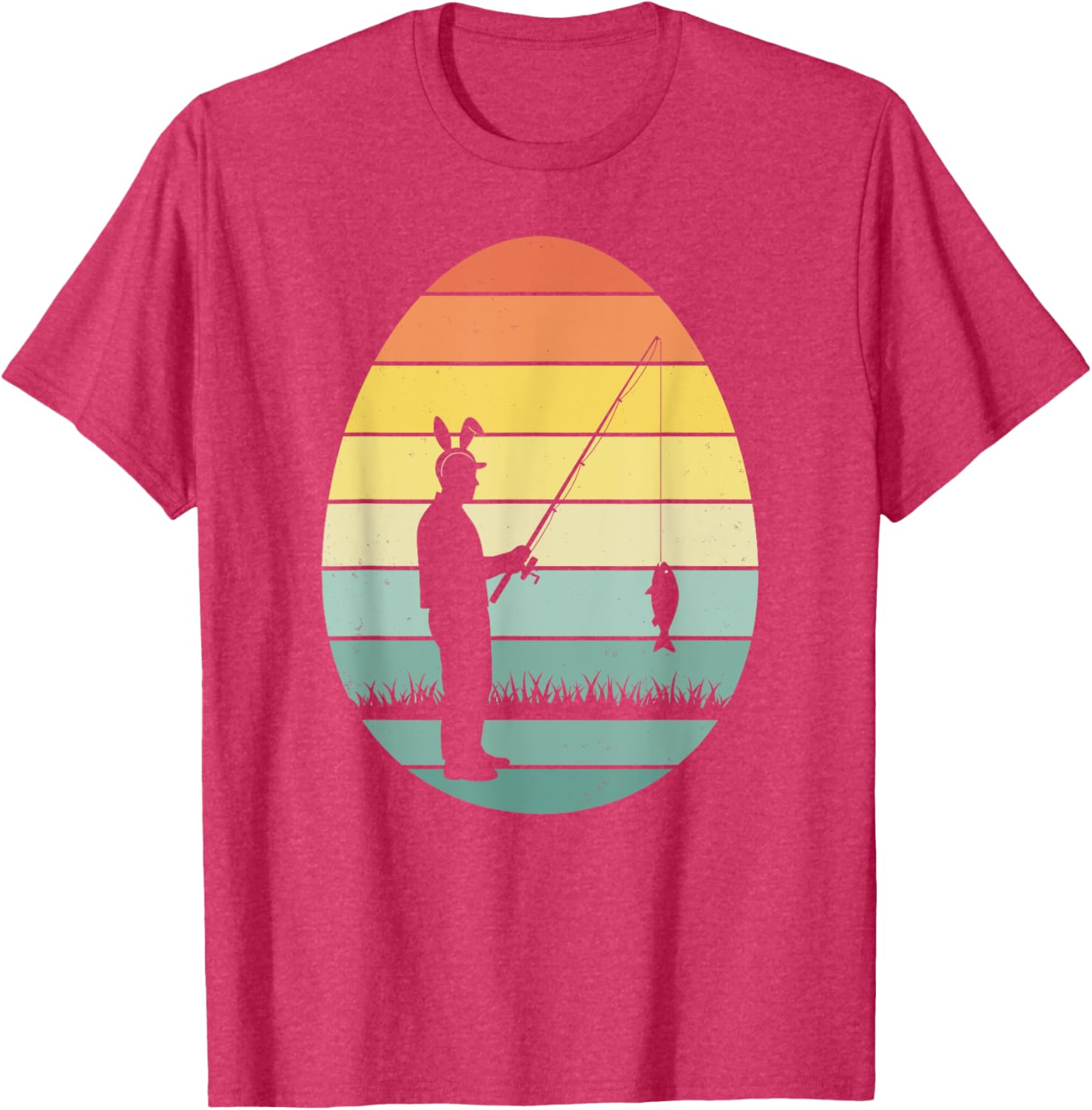 Retro Fishing Easter Egg T-Shirt for Men and Women - Perfect for Easter Fun - 15