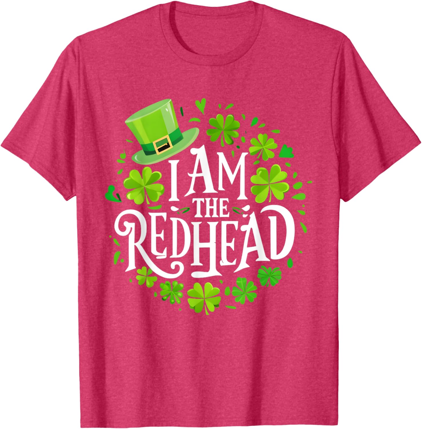 Funny St Patricks Day Redhead T-Shirt for Women - I Am The Redhead Dibs - 3