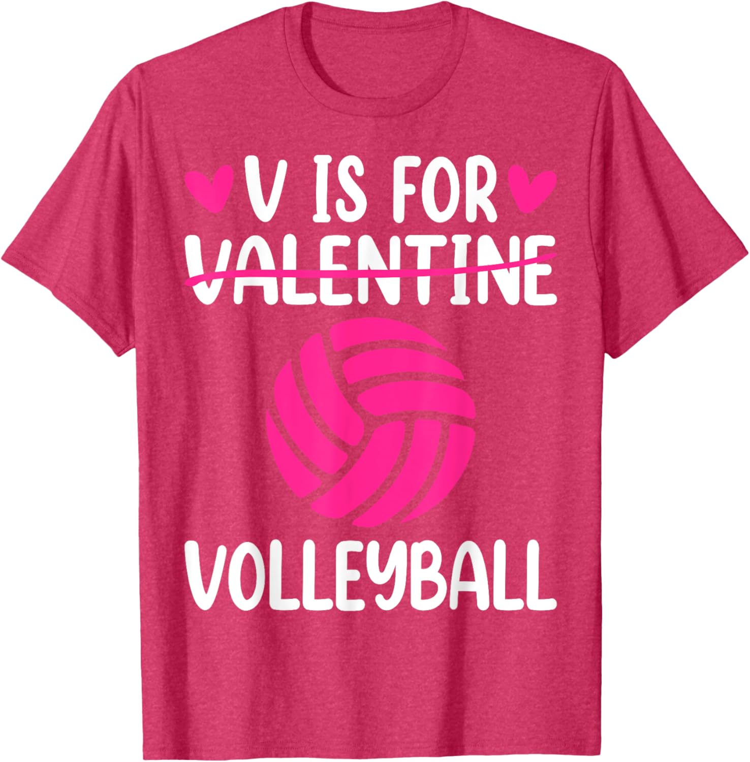 V is for Valentine Volleyball T-Shirt for Boys and Girls Fun Style - 10