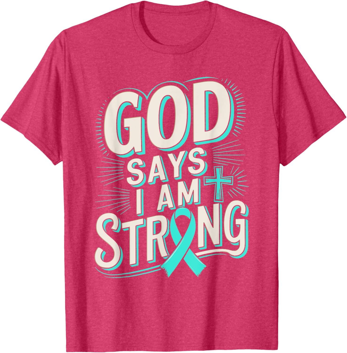 God Says I'm Strong Survivor Dysautonomia Awareness T-Shirt for Supporters - 12