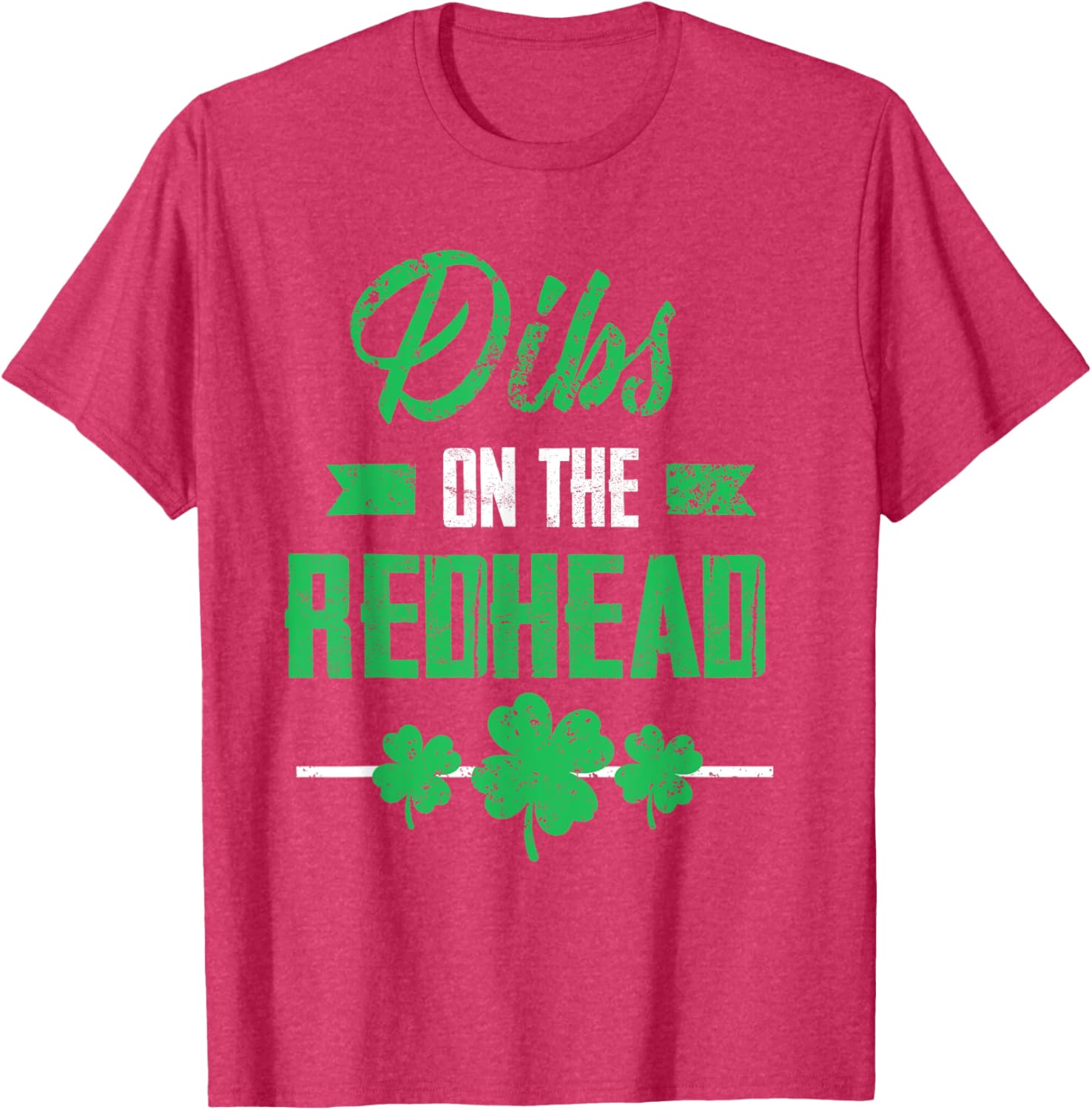 Dibs on the Redhead Shamrock Funny St Patricks Day T-Shirt for Laughs - 11