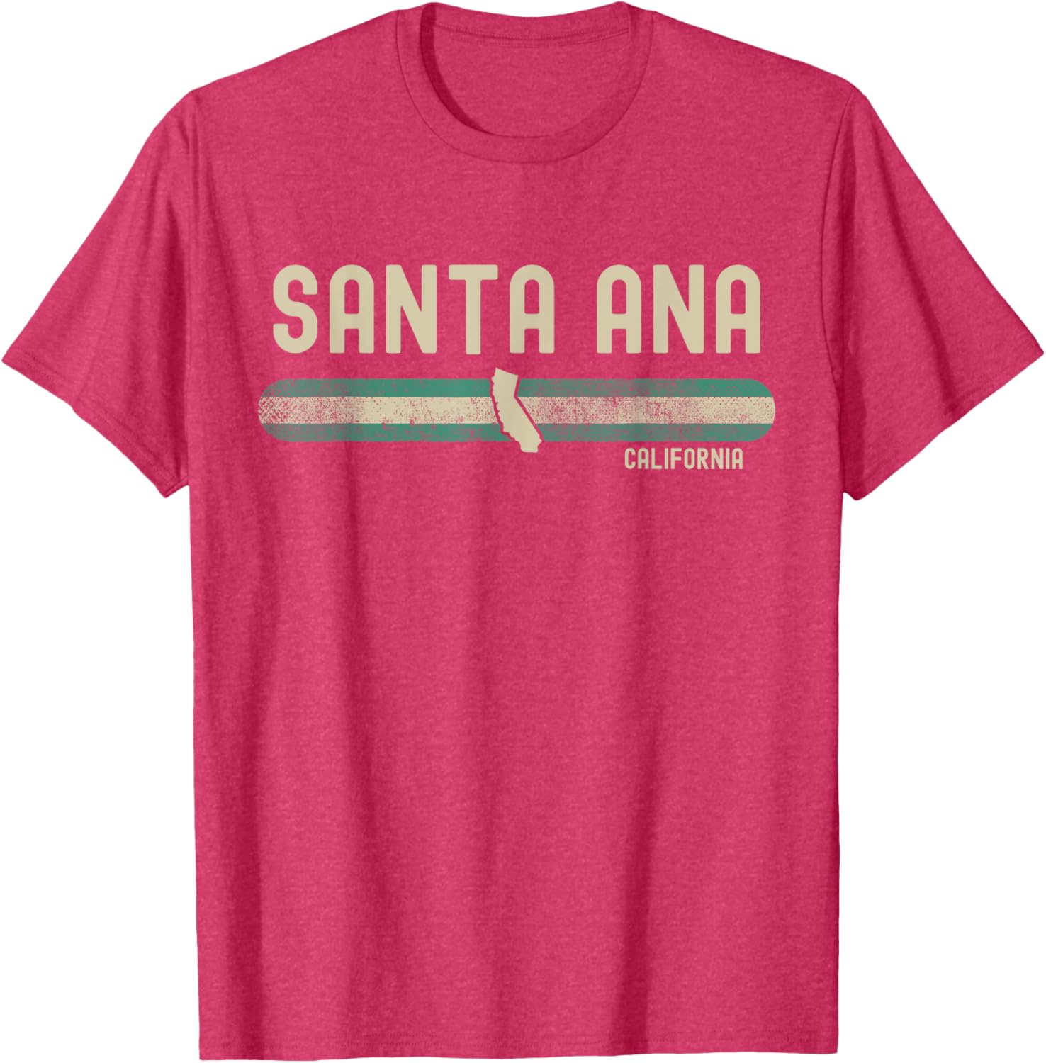 Santa Ana CA 80s Style T-Shirt for Fun Travel & Fashion Enthusiasts - 7