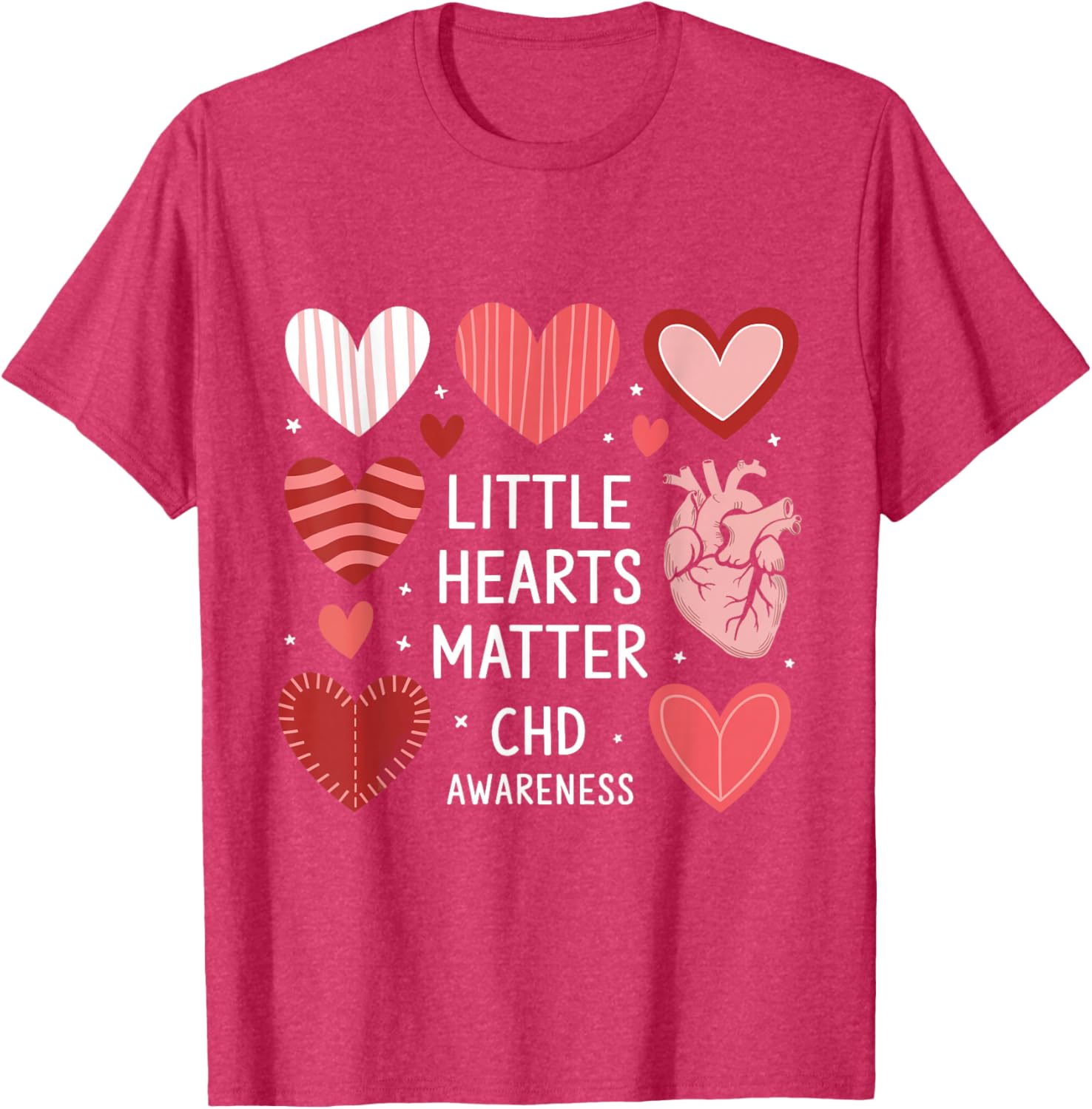 Heart Anatomy Valentine T-Shirt for CHD Awareness - Love with Purpose - 18