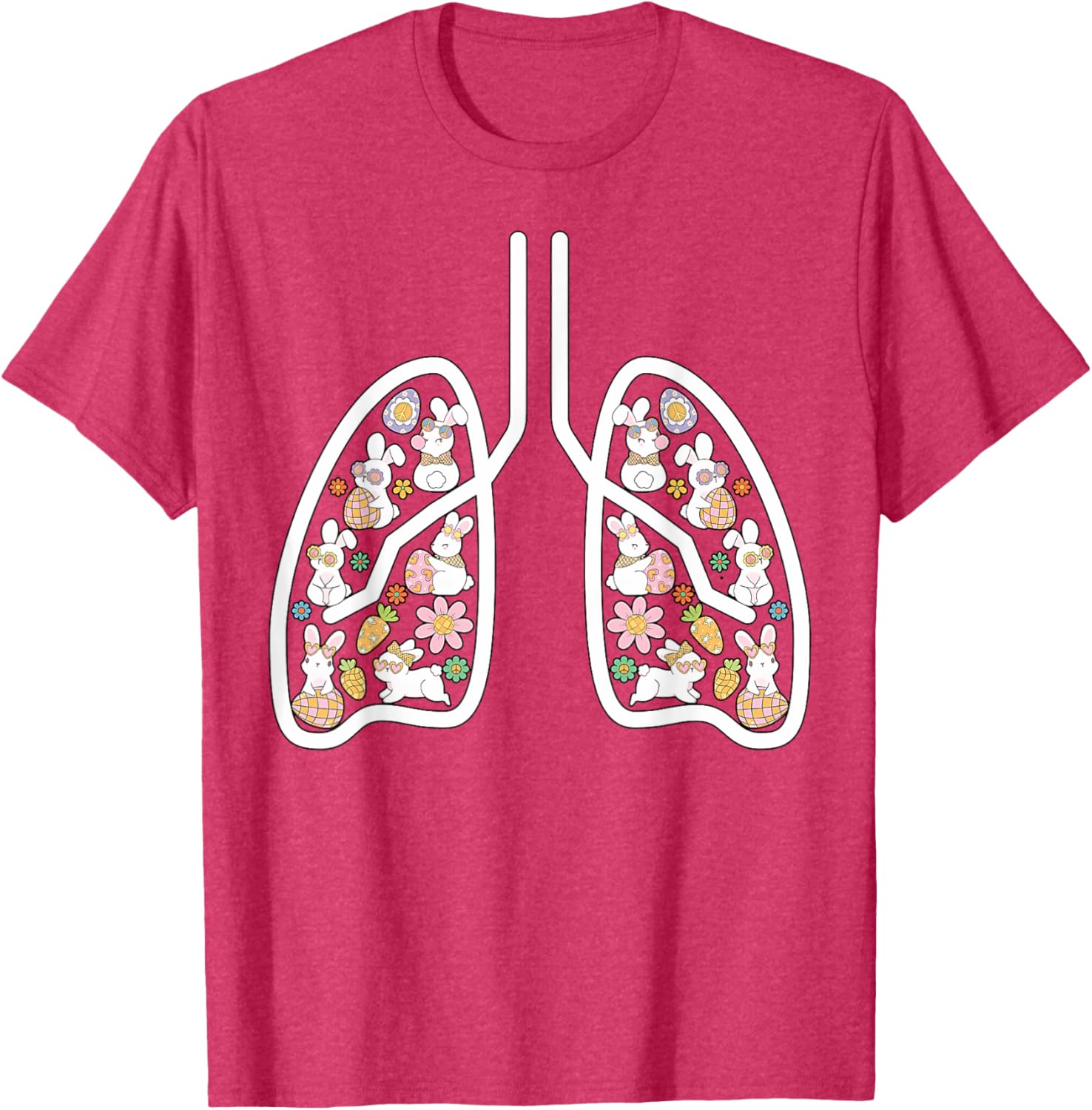 Respiratory Therapist Easter Lungs Nurse T-Shirt for Pulmonologists - 3