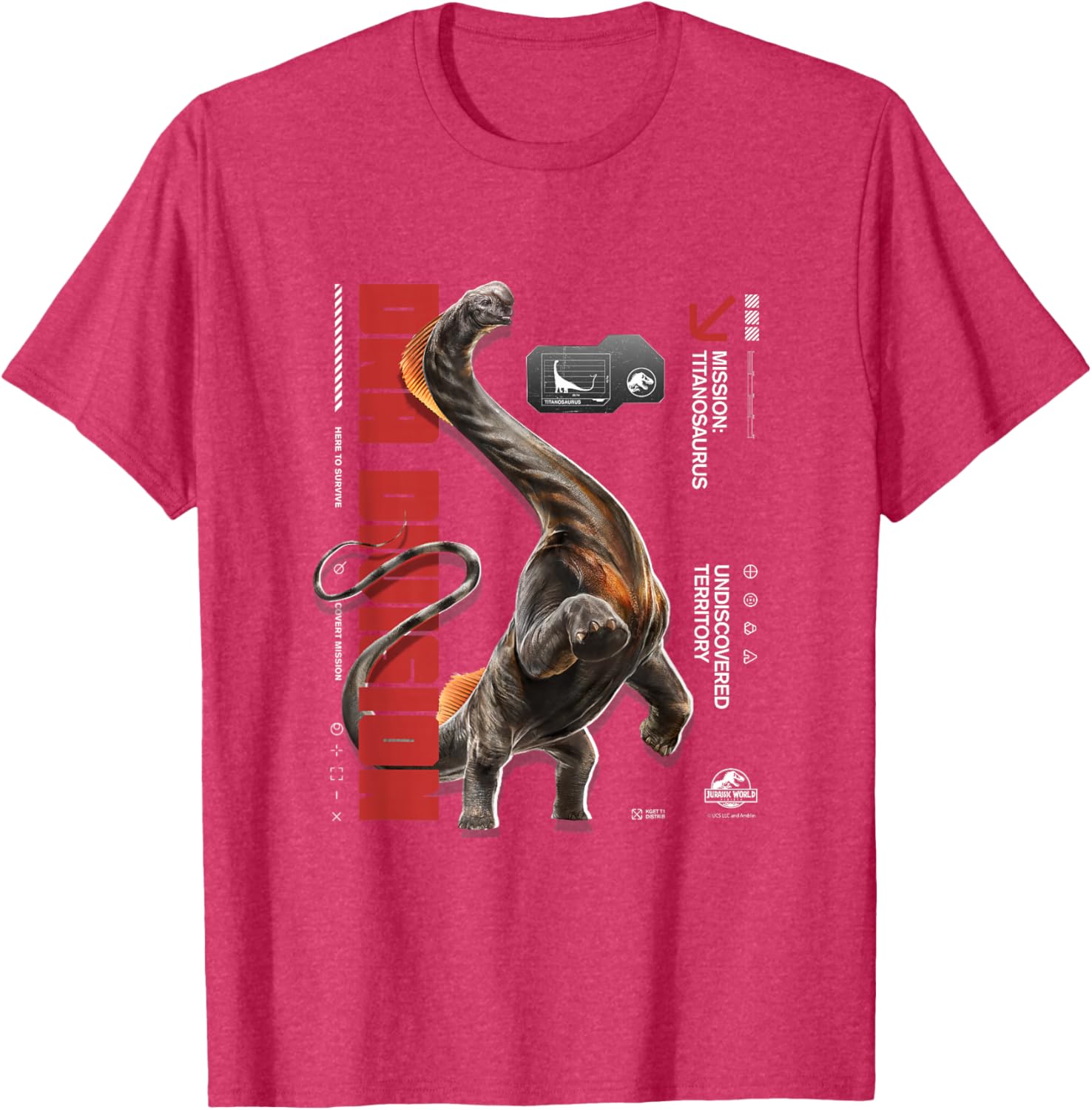 Jurassic World Rebirth Titanosaurus DNA Division T-Shirt for Dino Fans - 2
