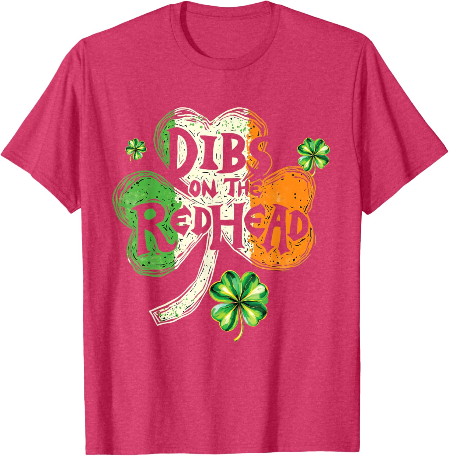 Dibs on the Redhead St Patrick's Day Shamrock T-Shirt for Women - 8