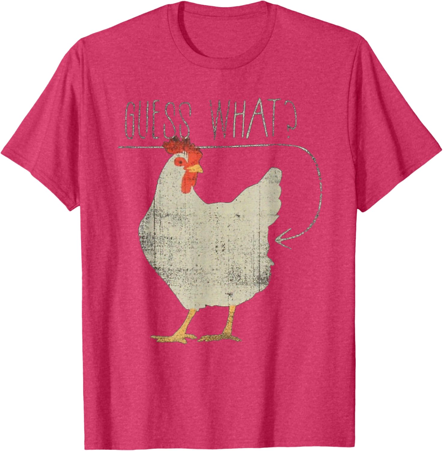 Funny Chicken Meme T-Shirt Guess What Chicken Butt Humor Apparel - 8