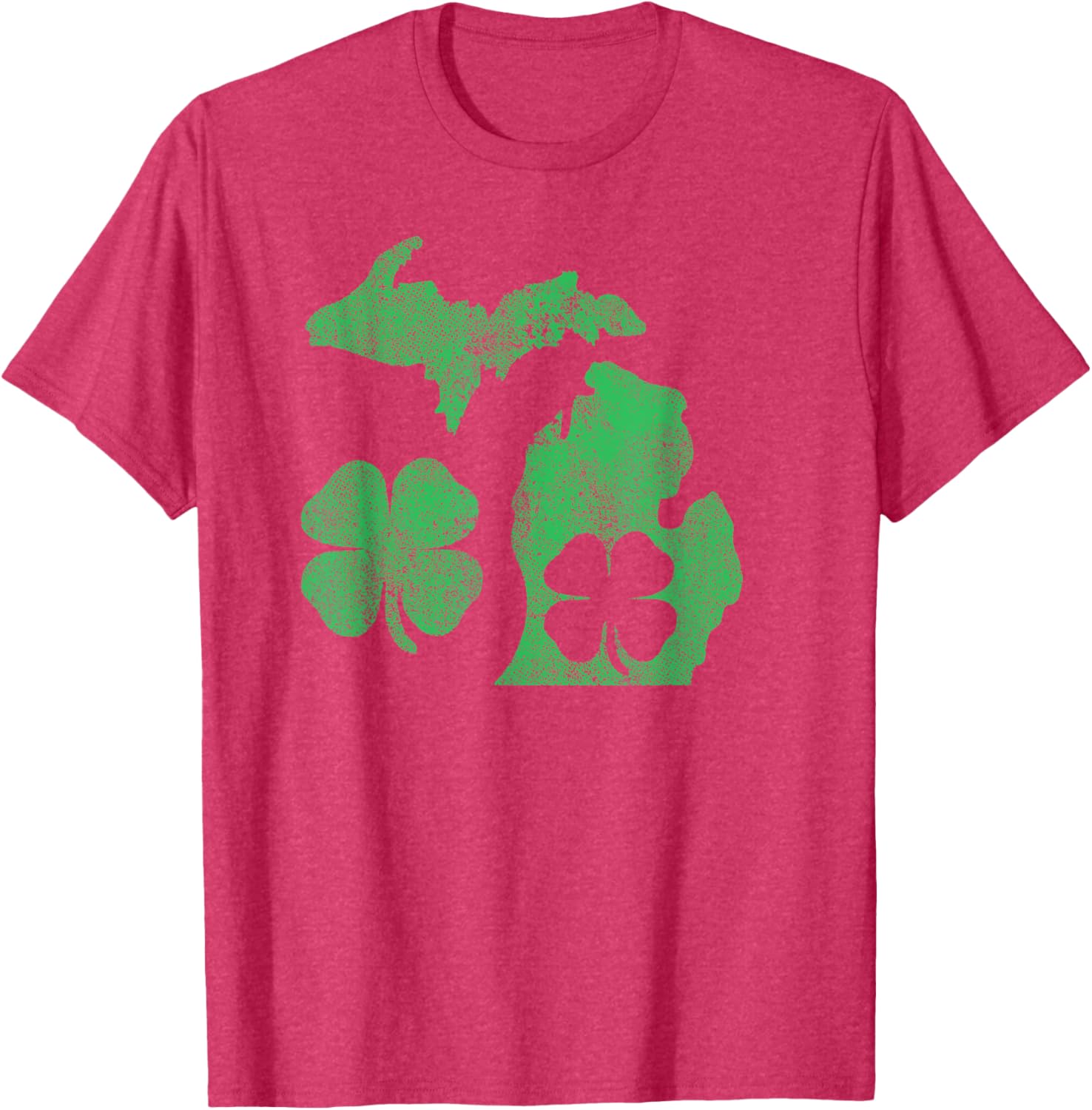 Michigan Shamrock St Patricks Day T-Shirt for Celebrating Irish Pride - 27