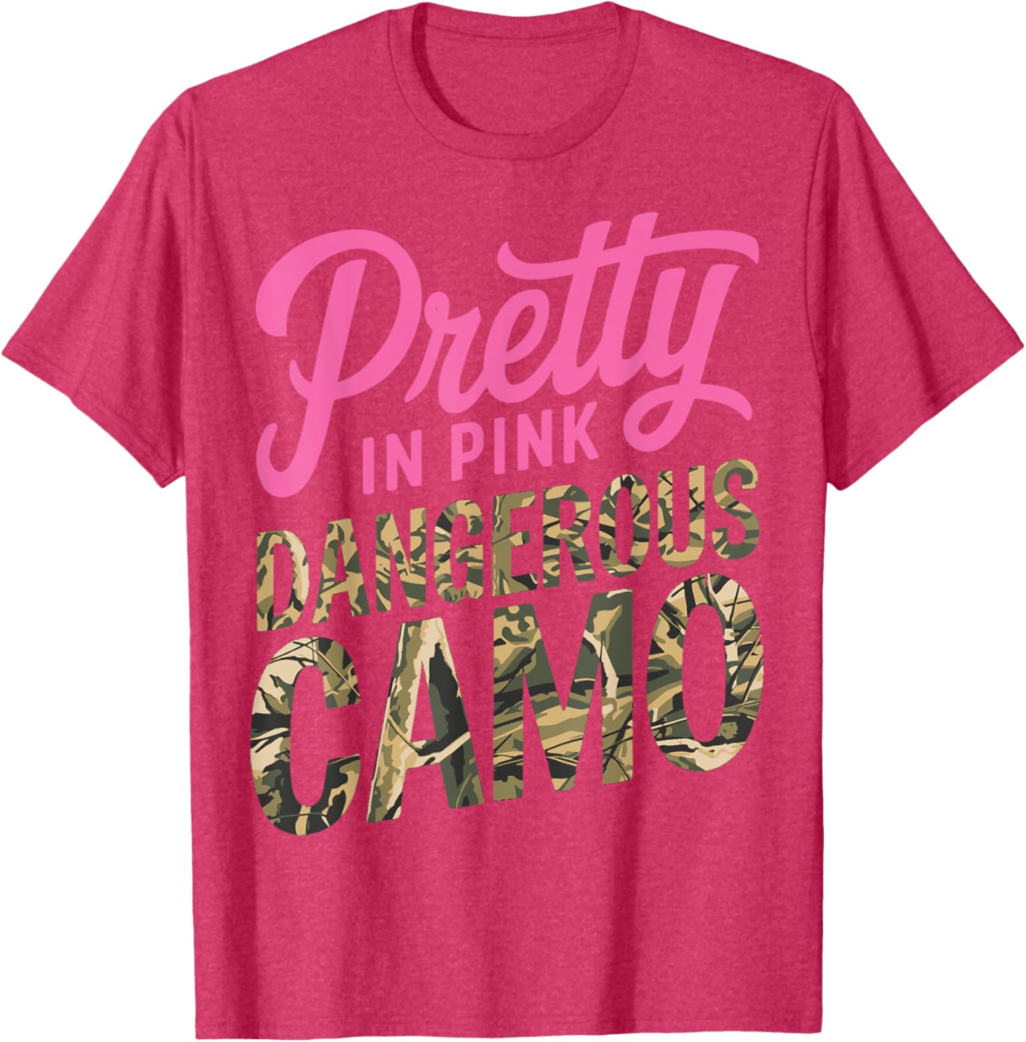 Pretty Pink Camo Hunting T-Shirt Perfect for Outdoor Lovers and Hobbyists - 4