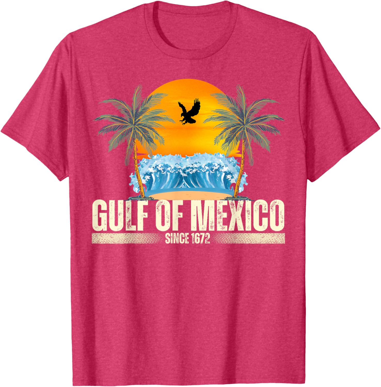 Vintage Gulf of Mexico Beach T-Shirt Since 1672 Retro Style Clothing - 6