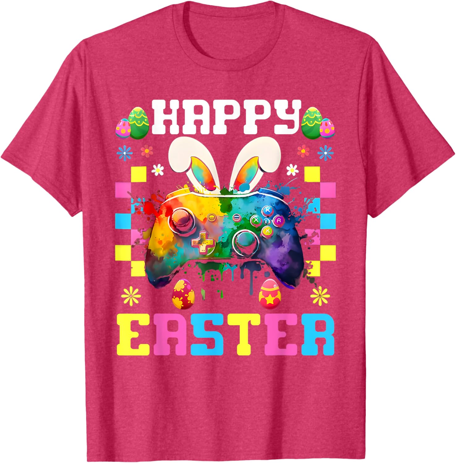 Easter Bunny Gamer T-Shirt for Boys and Girls Fun Video Game Apparel - 12