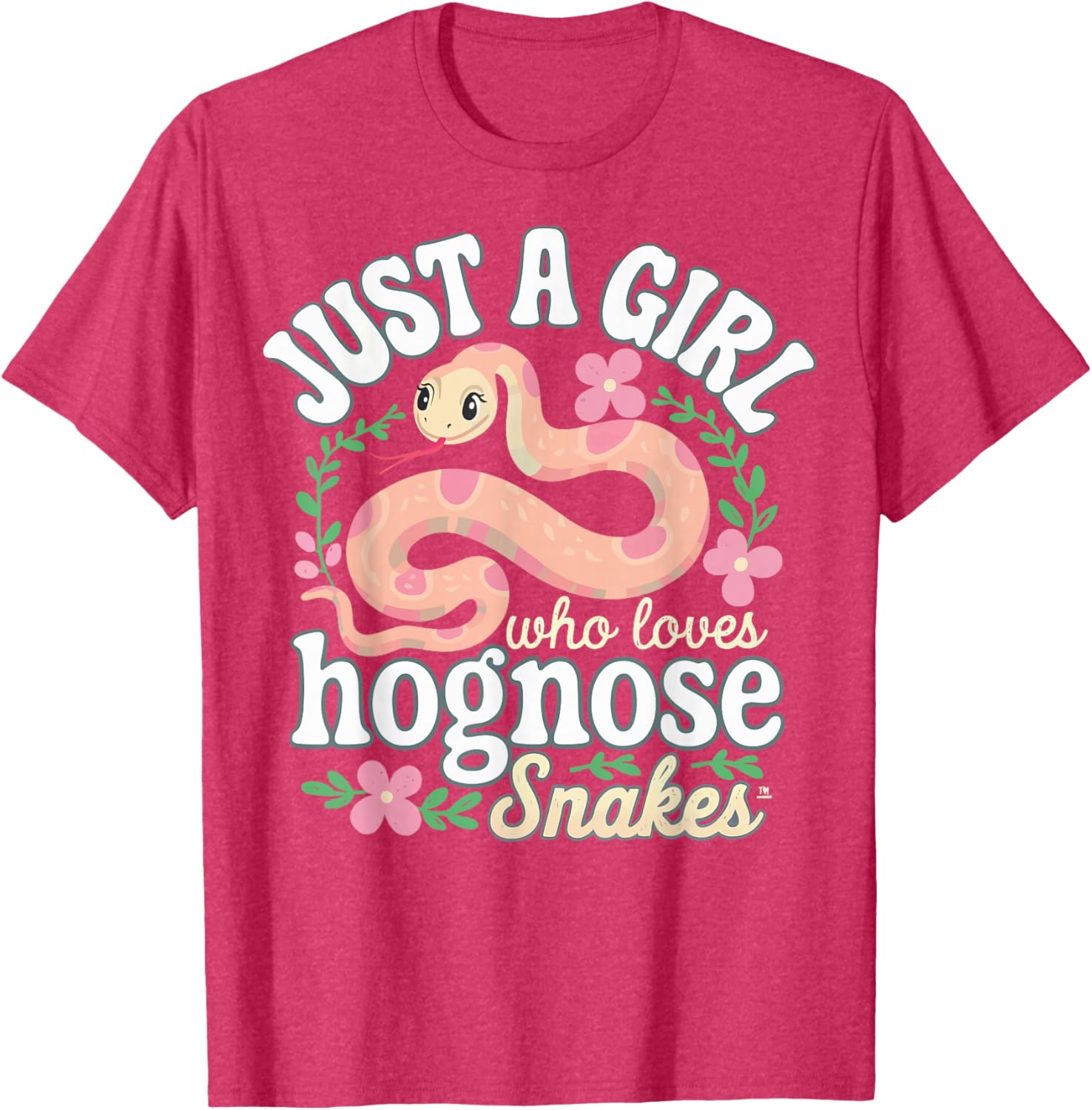 Just A Girl Who Loves Hognose Snakes Tee Shirt for Snake Lovers - 19