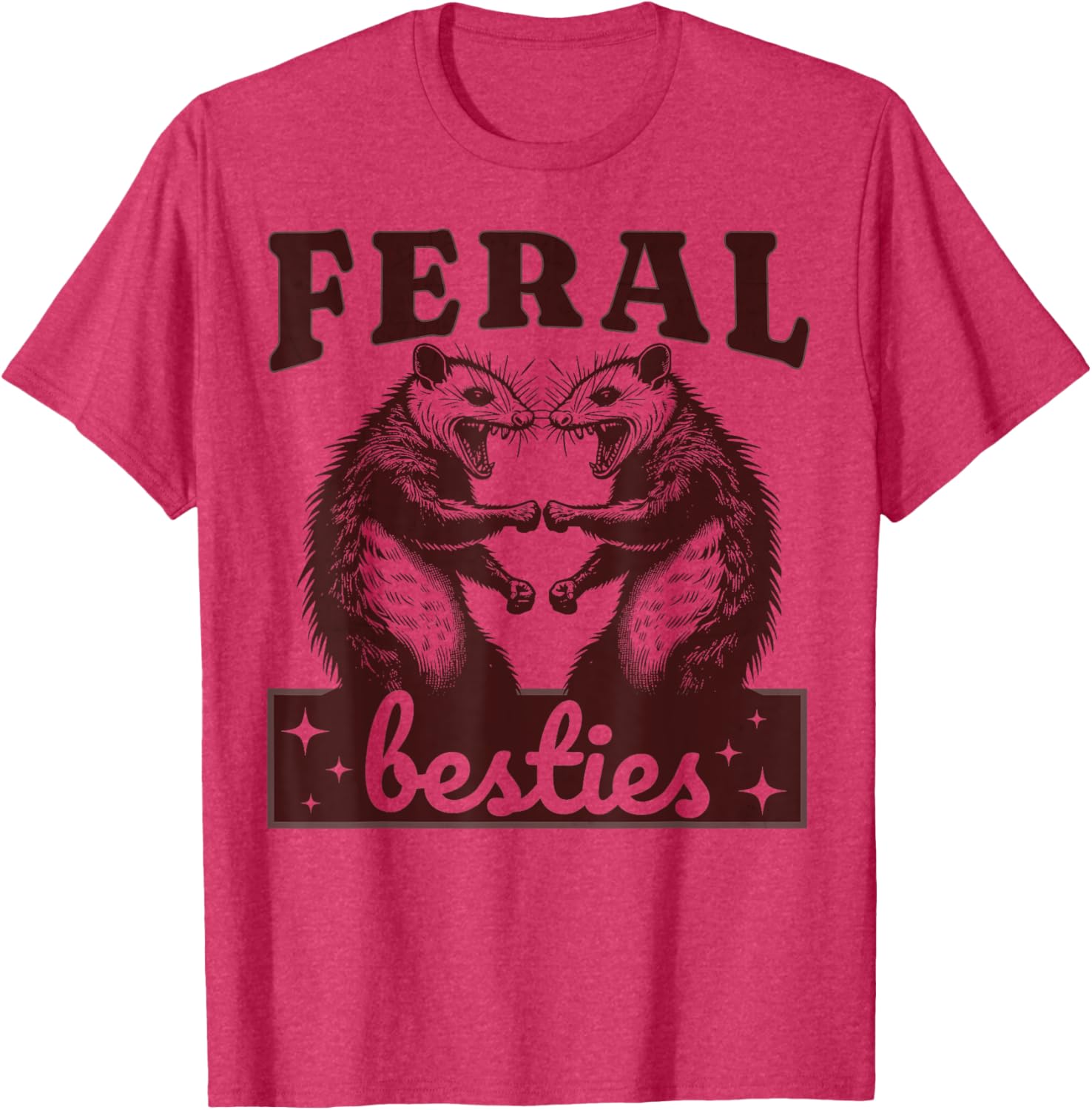 Possum Feral Besties Funny Matching BFF T-Shirt for Twinning Fun - 20