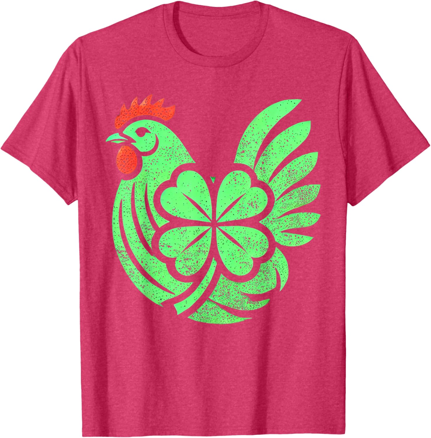 Cute Chicken Hen Shamrock St. Patrick's Day T-Shirt for Festive Fun - 21