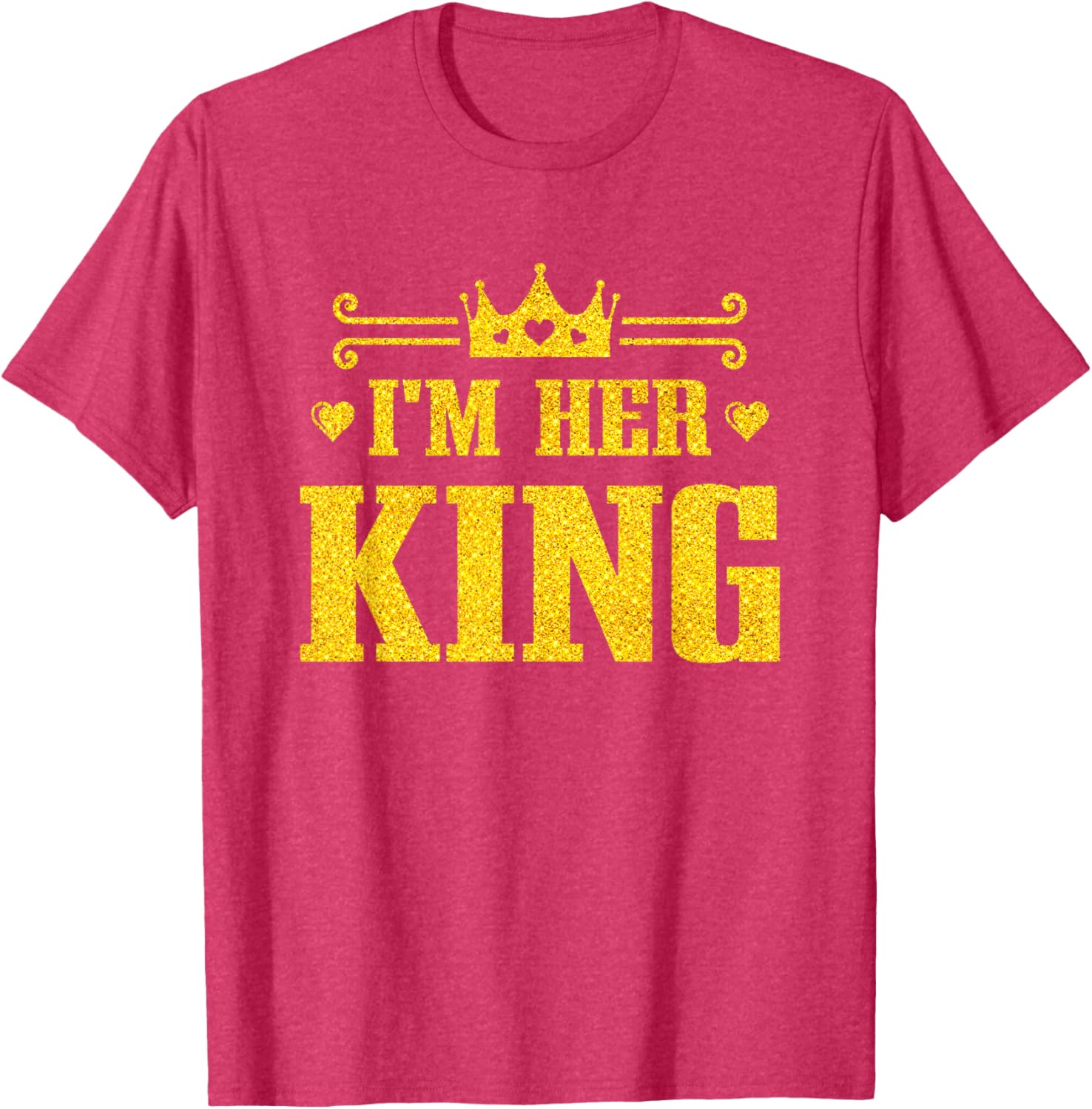 His Queen Her King Couples T-Shirt for Valentine's Day and Anniversaries - 26