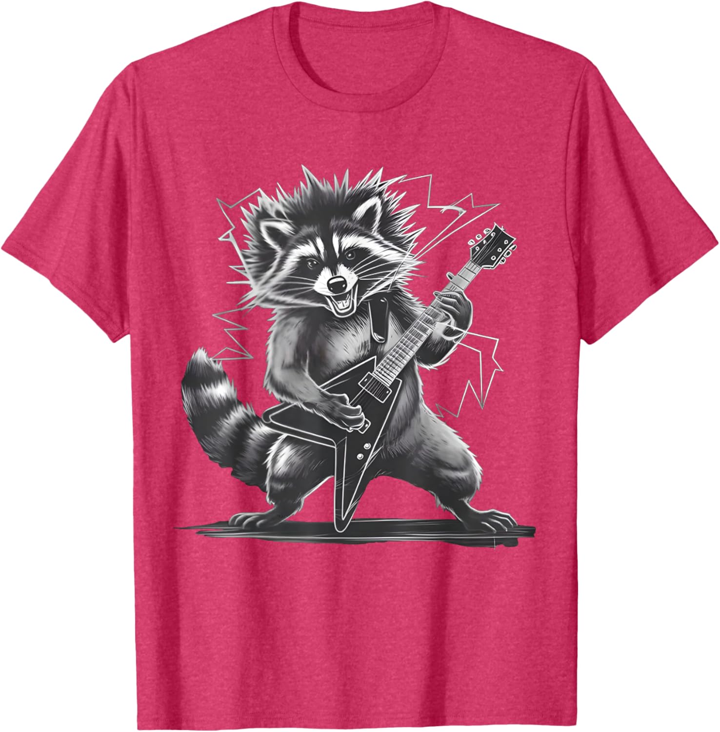 Funny Raccoon Rock and Roll T-Shirt for Men, Women, and Kids - 27