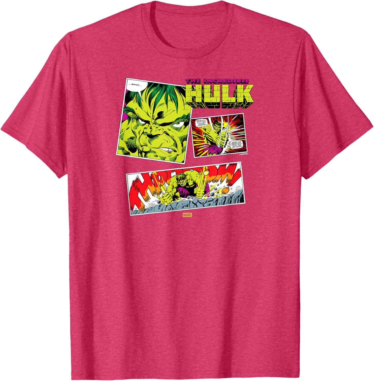 Marvel Hulk Comic Book Panel T-Shirt for Fans of Superhero Apparel - 9