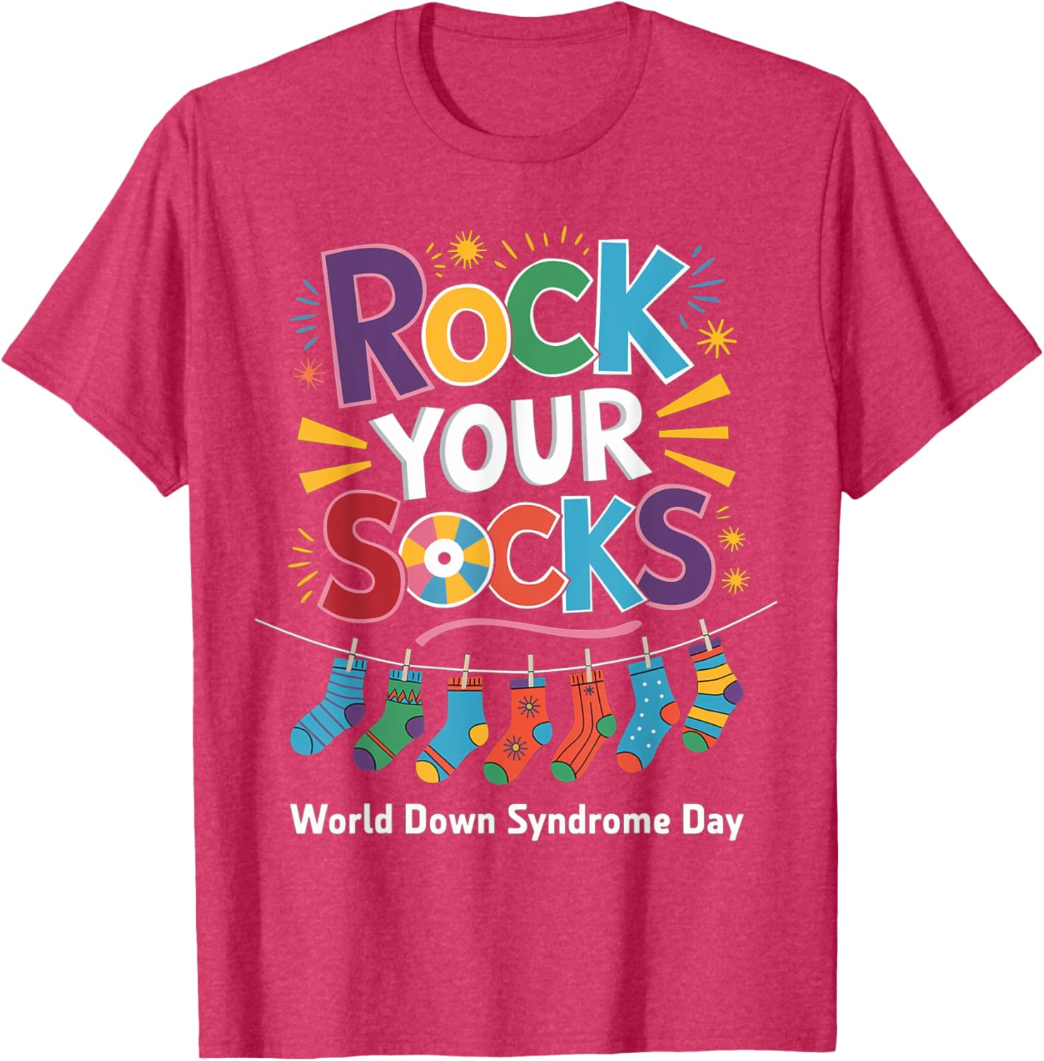 Rock Your Socks Kids T-Shirt for World Down Syndrome Awareness Day - 8