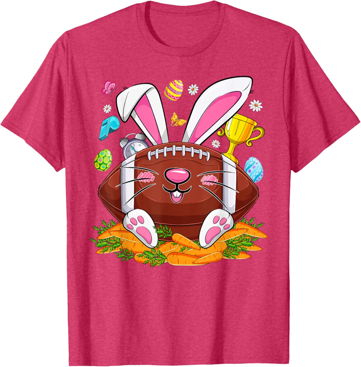 Funny Bunny Face Eggs T-Shirt for Men and Boys - Happy Easter Day Apparel - 20