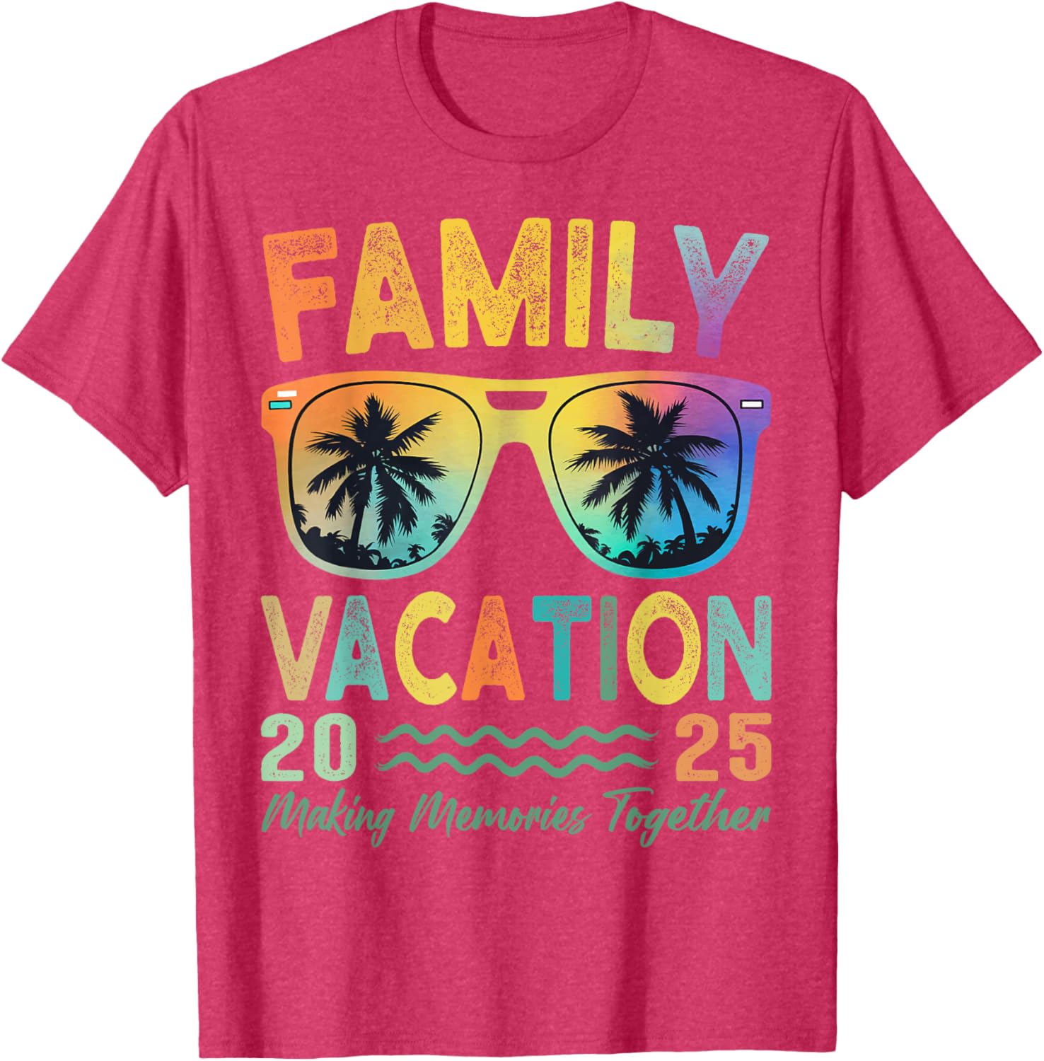 Family Vacation 2025 Memories Family Reunion T-Shirt for All Ages - 7