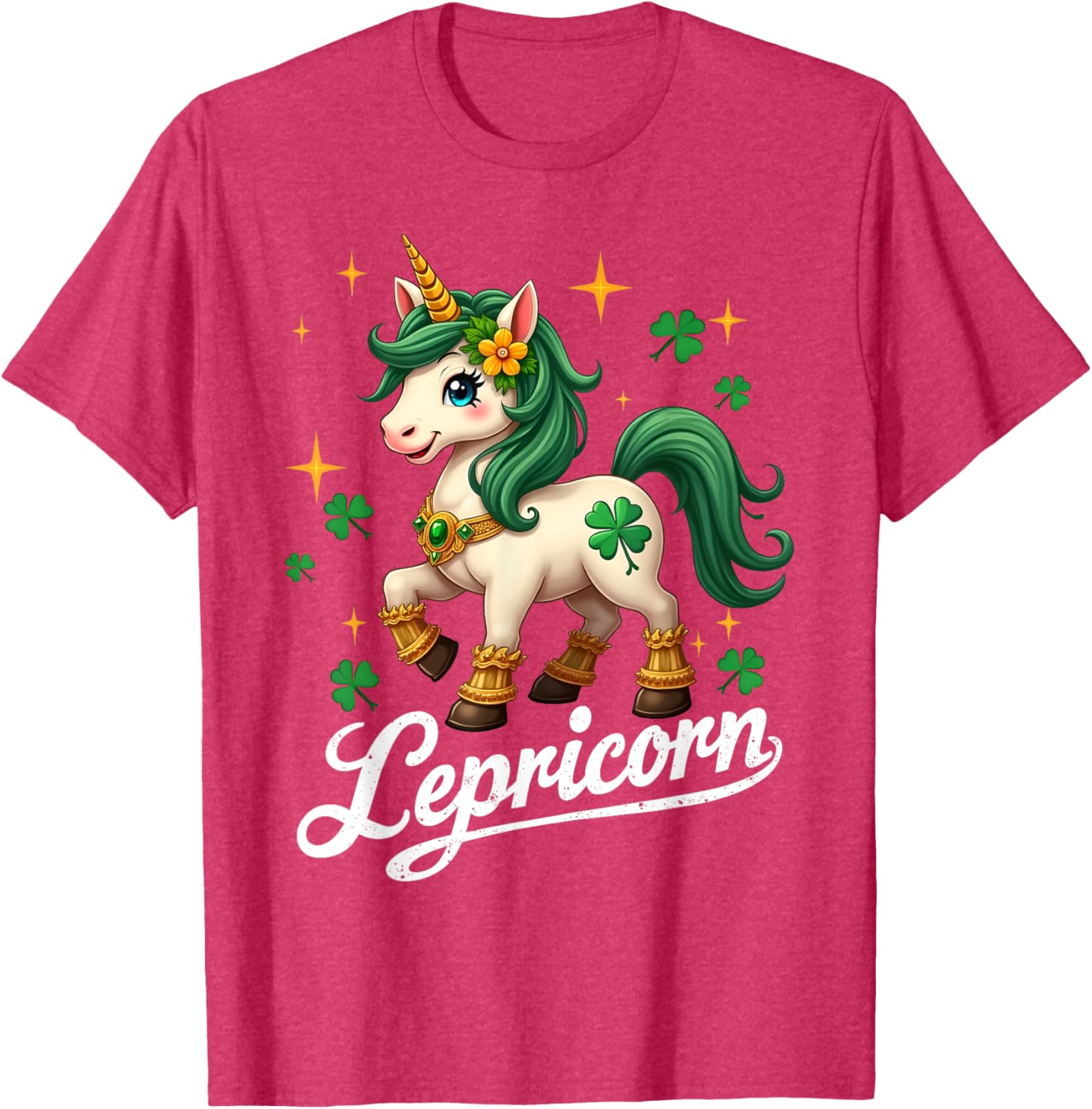 Cute St Patricks Day Unicorn T-Shirt for Girls - St Patty's Style - 4