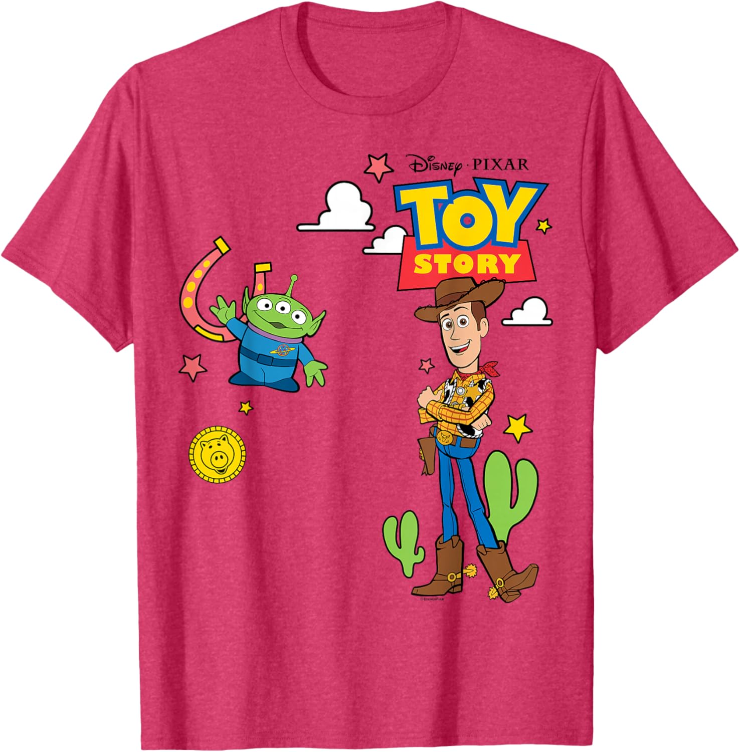 Toy Story 4 Woody and Alien T-Shirt for Kids and Adults Fun Design - 6