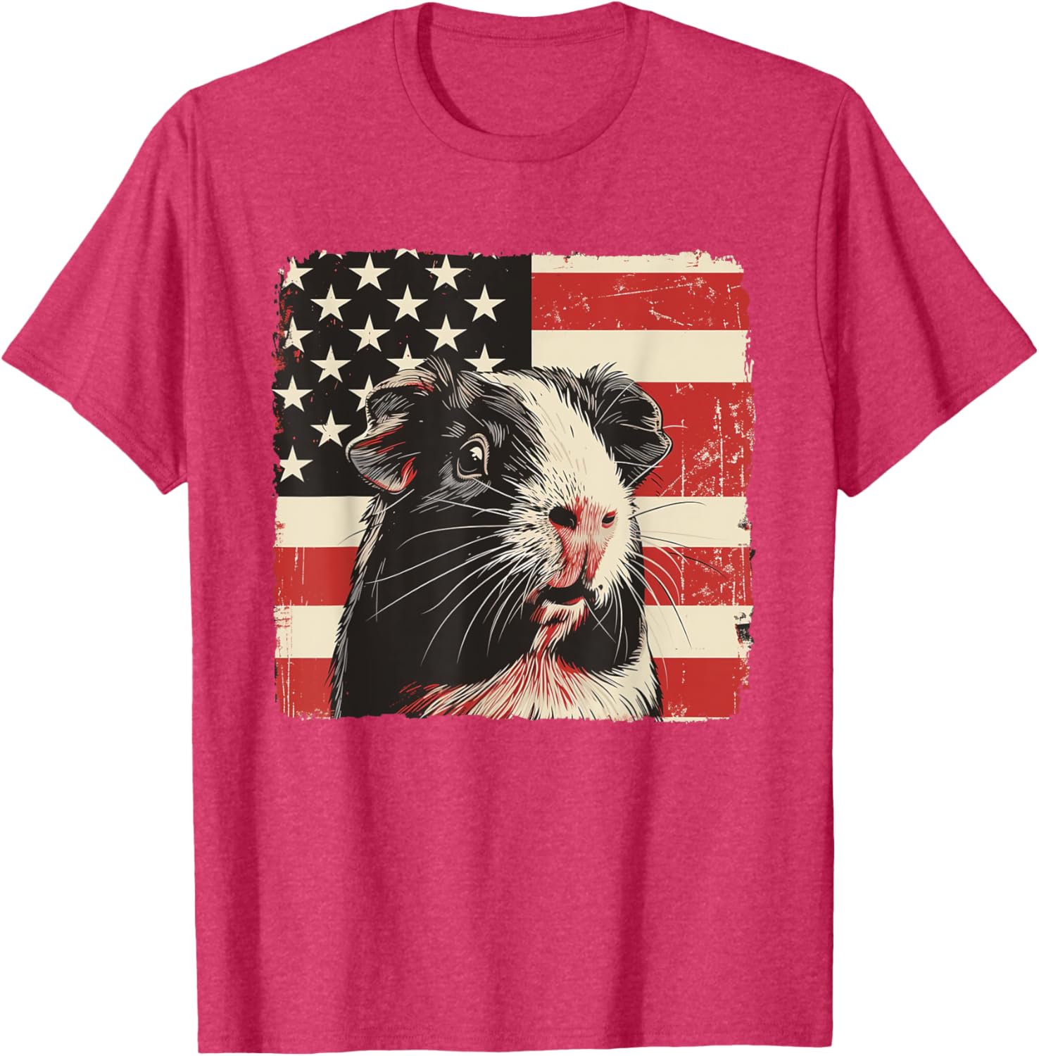 Patriotic Guinea Pig 4th of July T-Shirt for Boys and Kids - 3