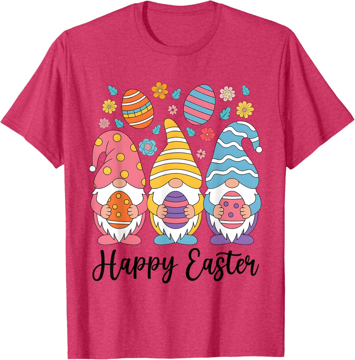Happy Easter Gnomes T-Shirt for Women Girls Kids Perfect for Egg Hunts - 15