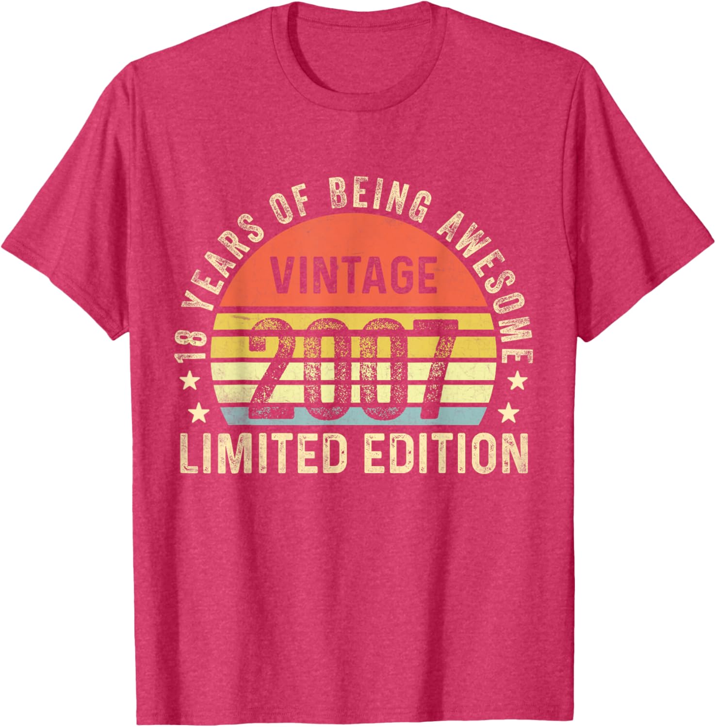 Vintage 2007 Limited Edition 18th Birthday T-Shirt Cool Gift Idea - 4
