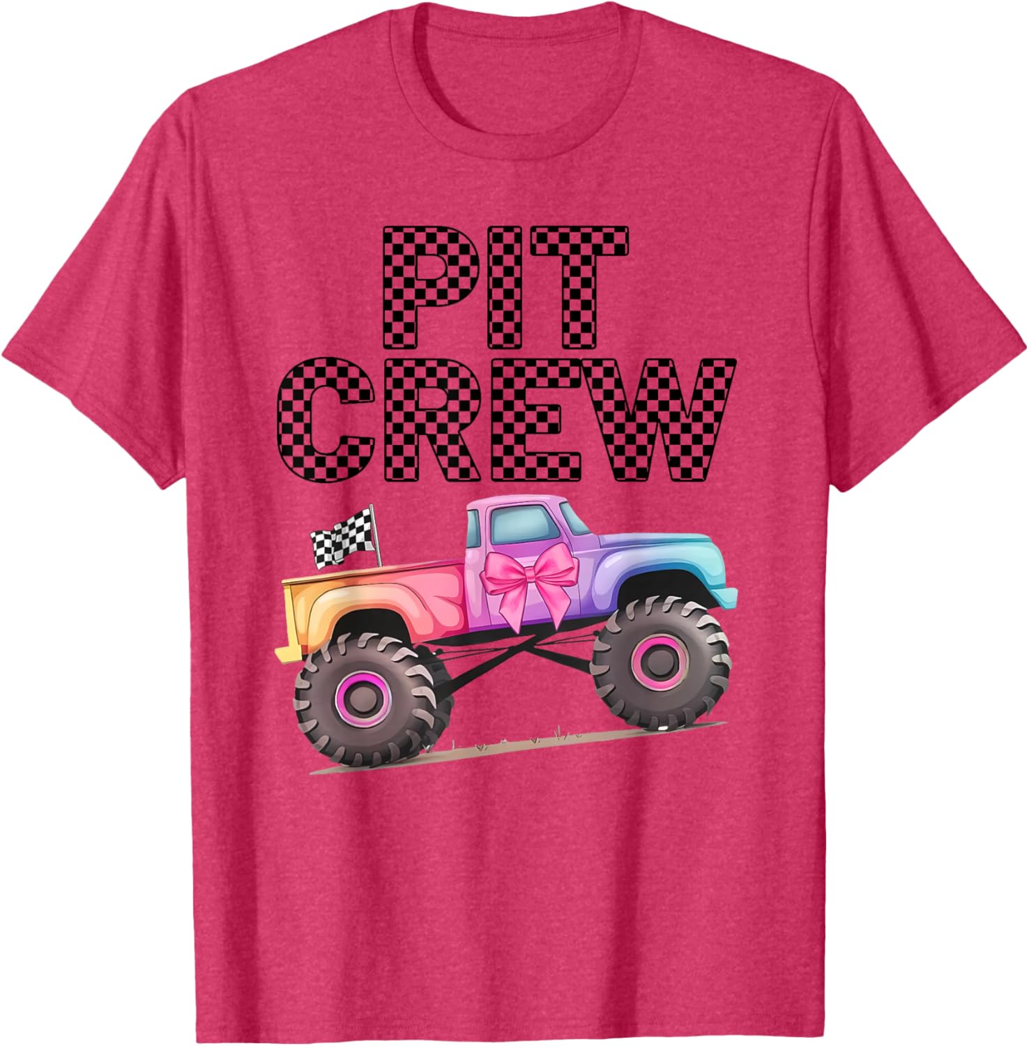 Girls Monster Truck Crew Squad T-Shirt for Truck Lovers and Kids - 17