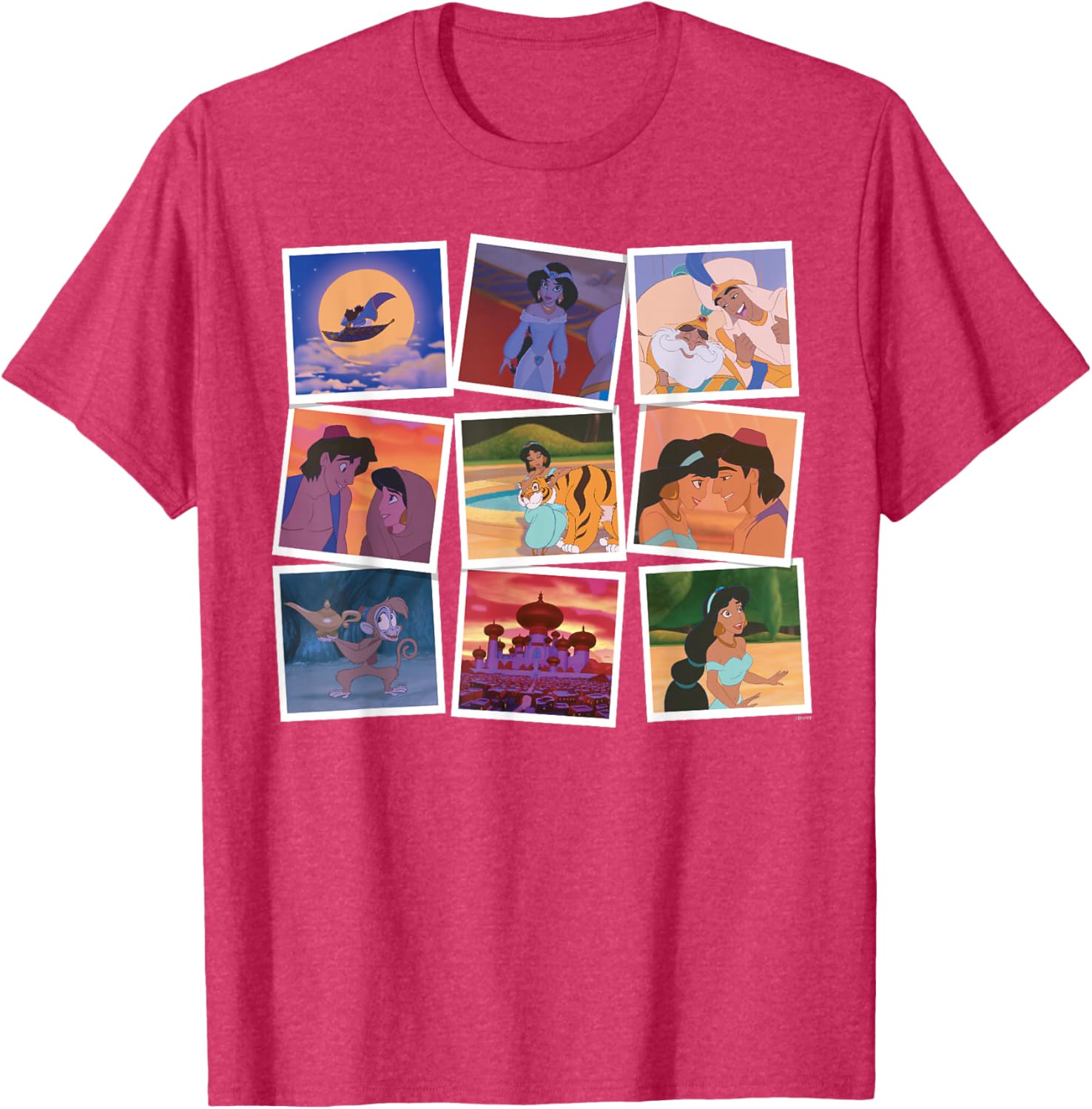 Disney Aladdin and Princess Jasmine Movie Frames T-Shirt for Fans - 24