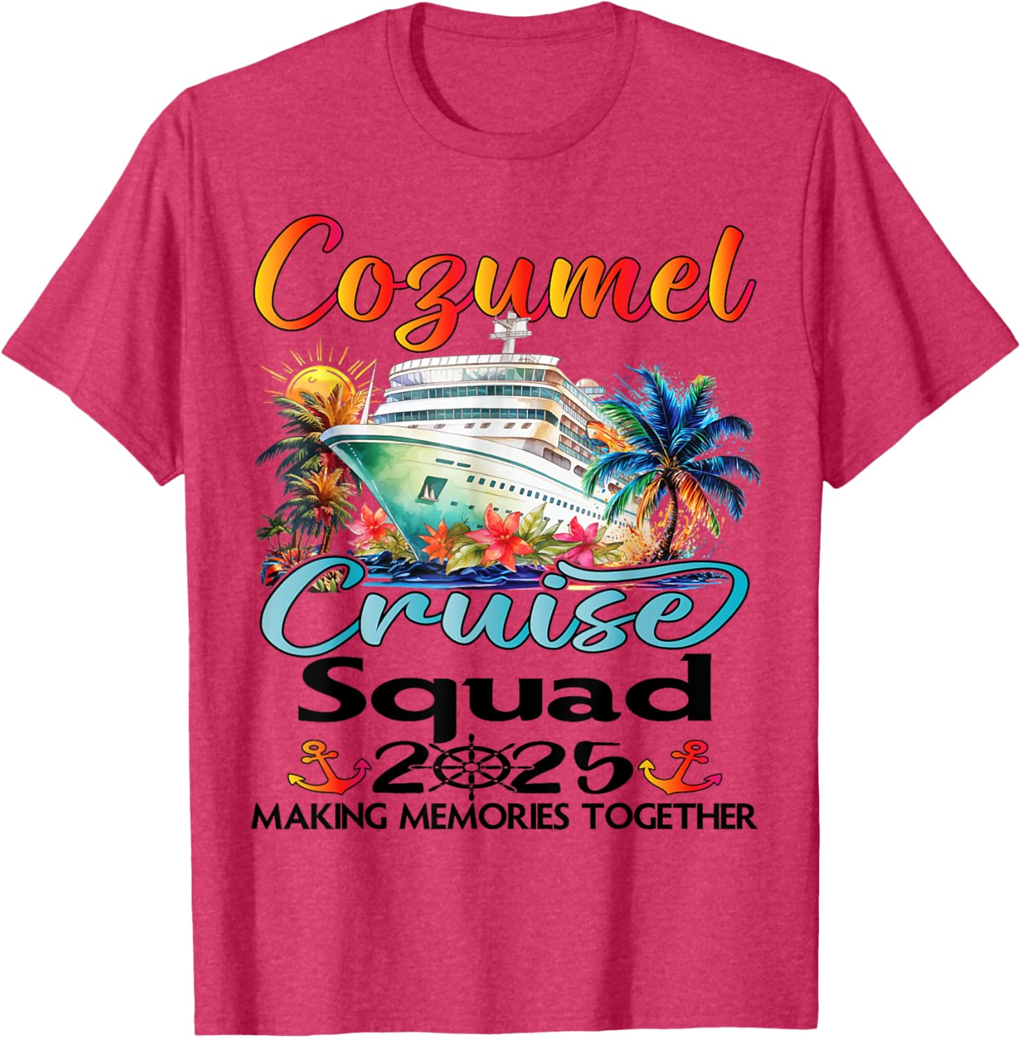 Cozumel Cruise Squad 2025 Family T-Shirt for Fun Group Adventures - 6